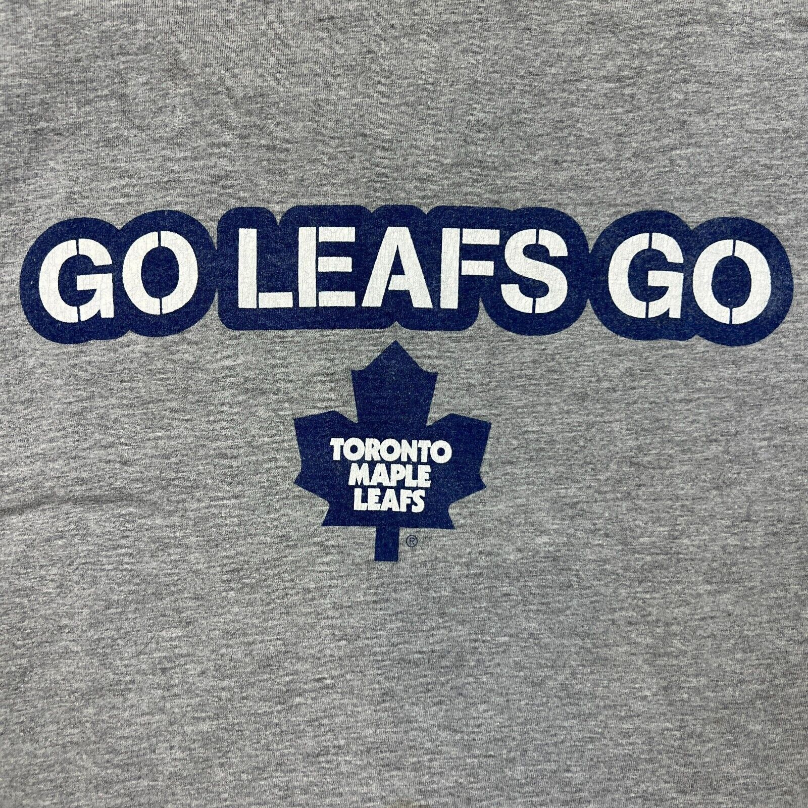 NHL × Vintage Toronto Maple Leafs T Shirt XL Go Leafs Go NHL Hockey Tee Size US XL / EU 56 / 4 - 2 Thumbnail