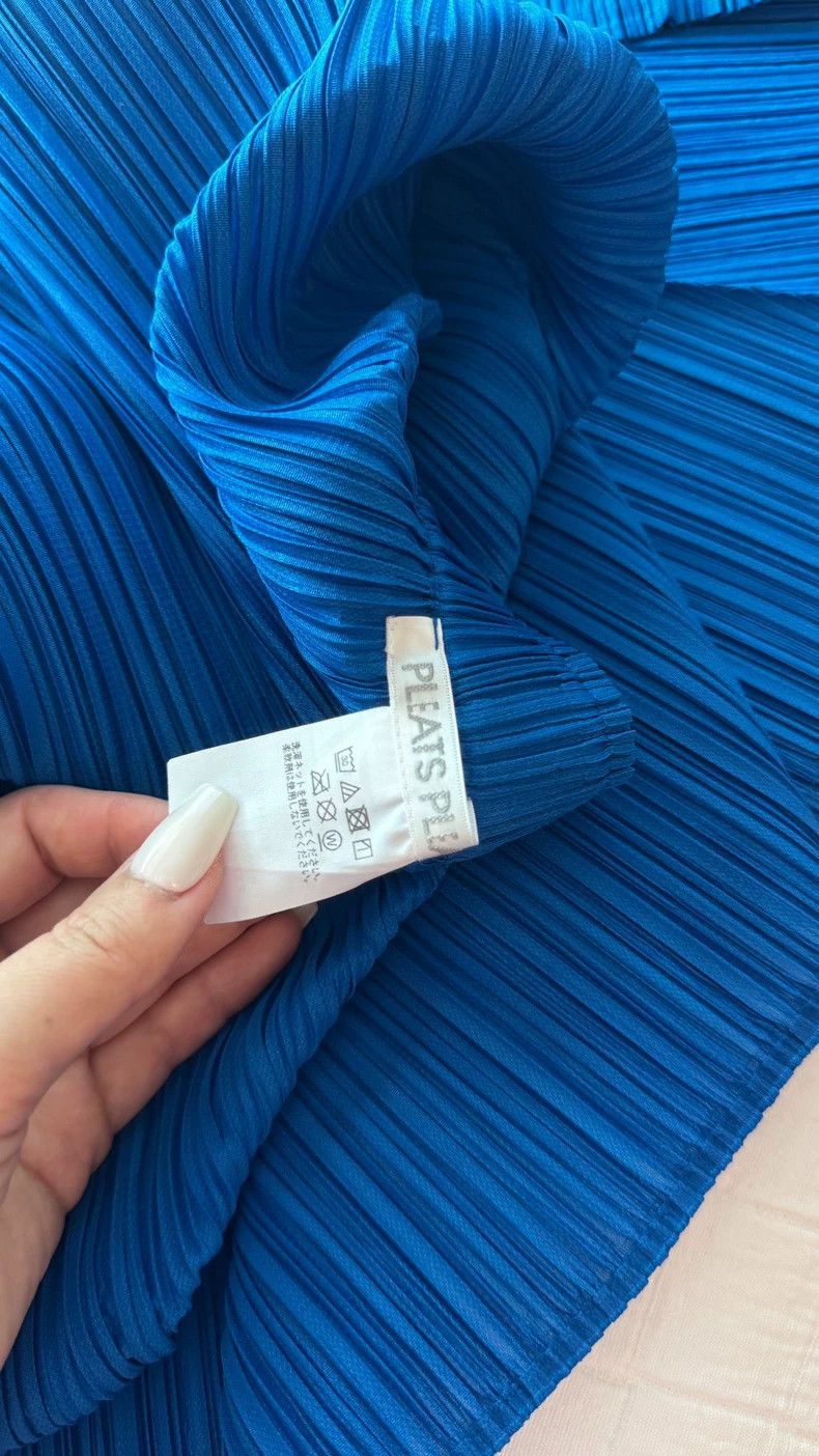 Issey Miyake Issey Miyake size:3 Blue pleated skirt Size 42" / US 20 - 5 Thumbnail