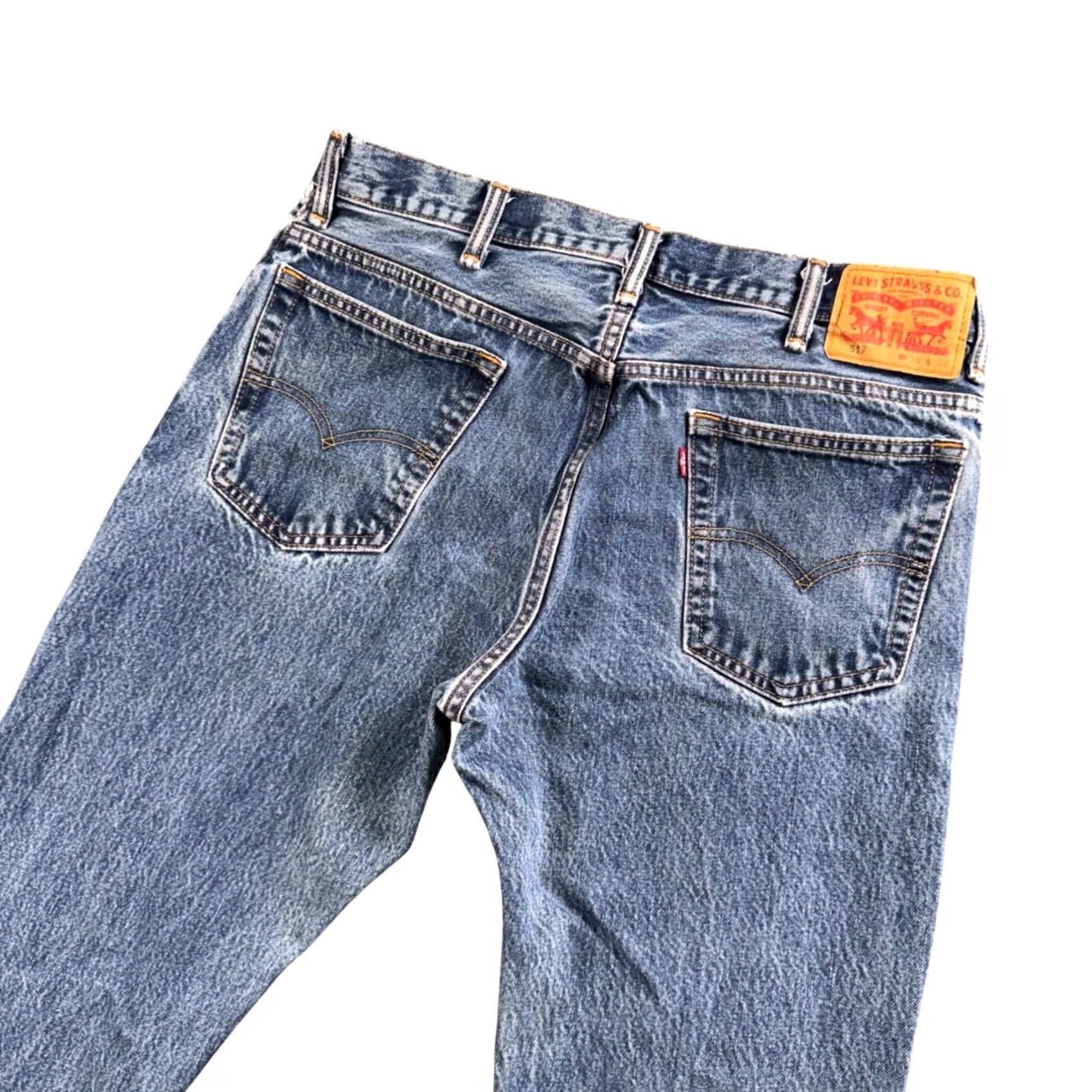 Levi's Levi's 517 Jeans Men 36x30 Bootcut Workwear Western Denim Distressed Size US 36 / EU 52 - 2 Thumbnail