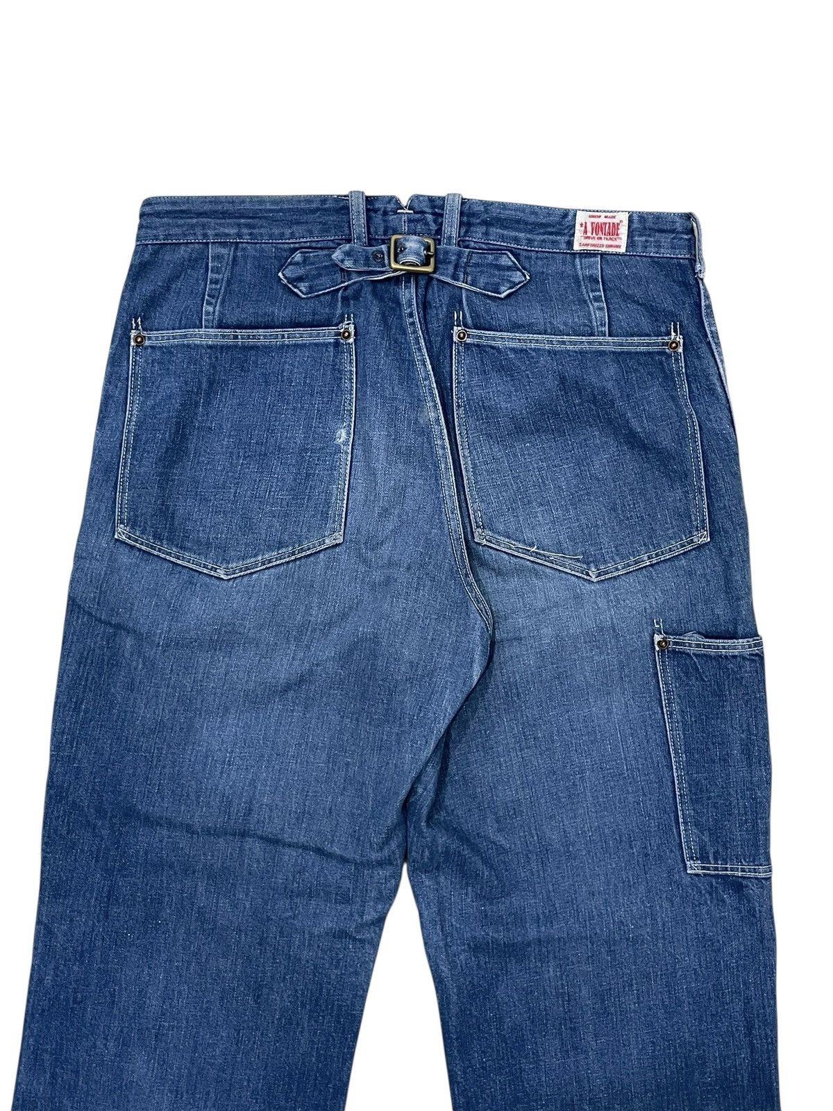 *A VONTADE *A Vontade Buckle Backs Denim Work Pants Kapital Style Size US 32 / EU 48 - 6 Thumbnail