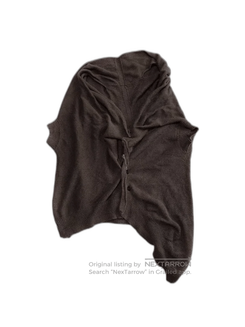 Yohji Yamamoto Yohji Yamamoto Deformed Knit Short Sleeve Cardigan Size US M / EU 48-50 / 2 - 1 Thumbnail