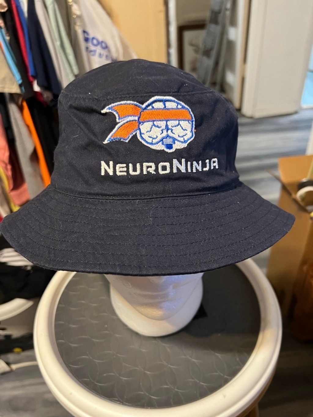 Other Men's BIG Accessories NeuroNinja Navy Orange Bucket Hat Size ONE SIZE - 1 Thumbnail