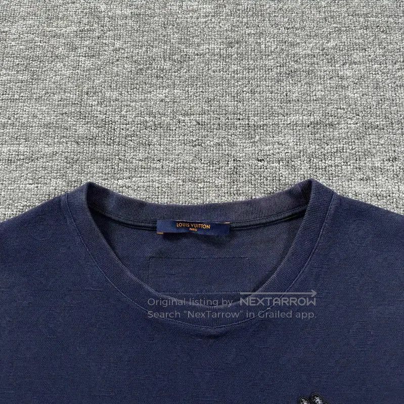 Louis Vuitton Louis Vuitton Navy Cotton Men's T-Shirt . Size US M / EU 48-50 / 2 - 3 Thumbnail