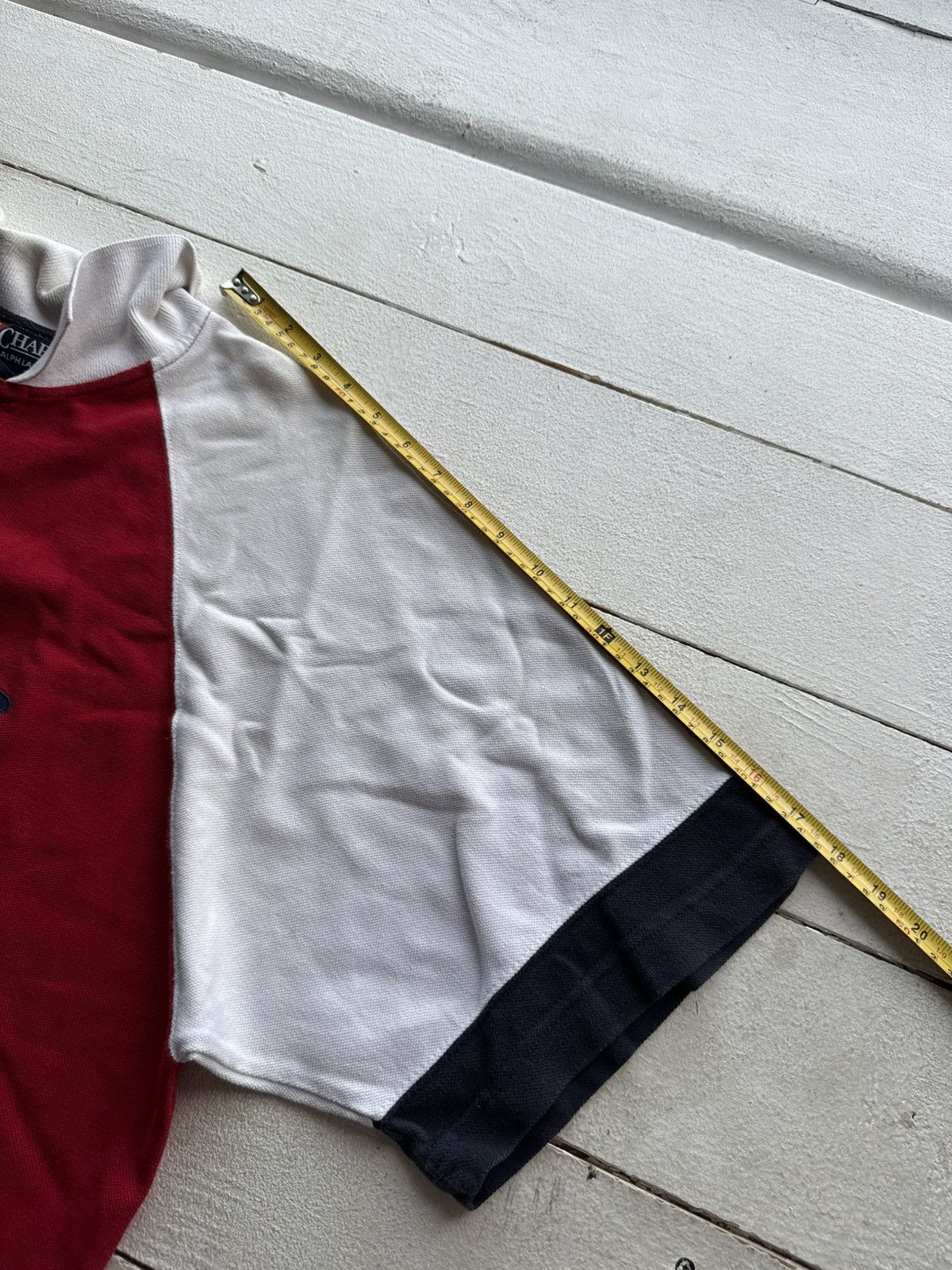 Polo Ralph Lauren Vintage 90s Chaps Ralph Lauren Retro Big Logo Polos Size US L / EU 52-54 / 3 - 17 Thumbnail