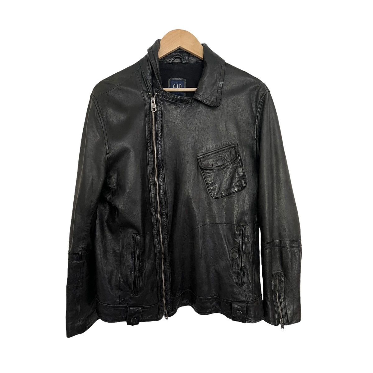 Japanese Brand × Vintage G.o.a leather bono jacket | Grailed