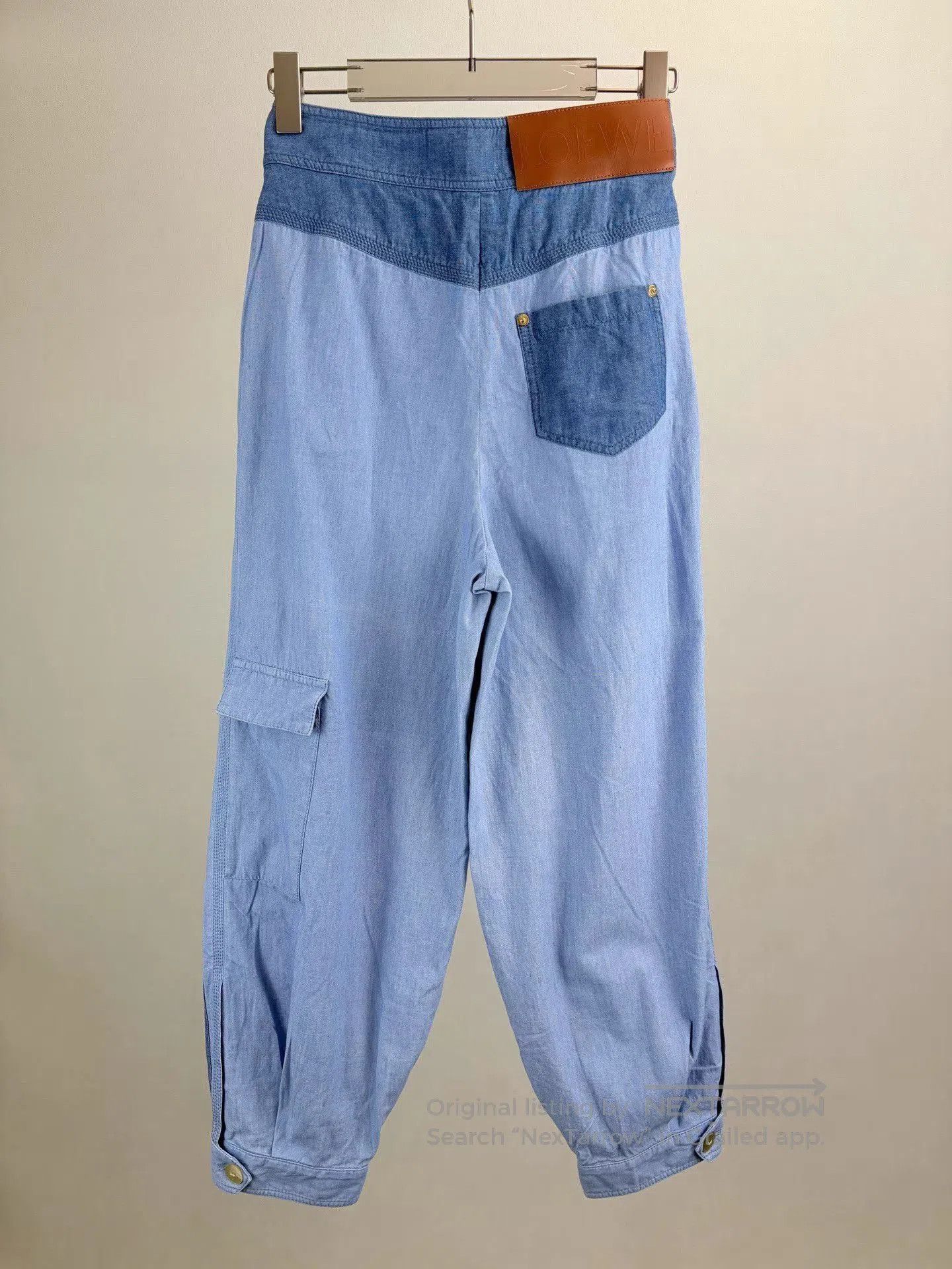 Loewe Blue Patchwork Casual Trousers Size 34. Size US 34 / EU 50 - 2 Thumbnail