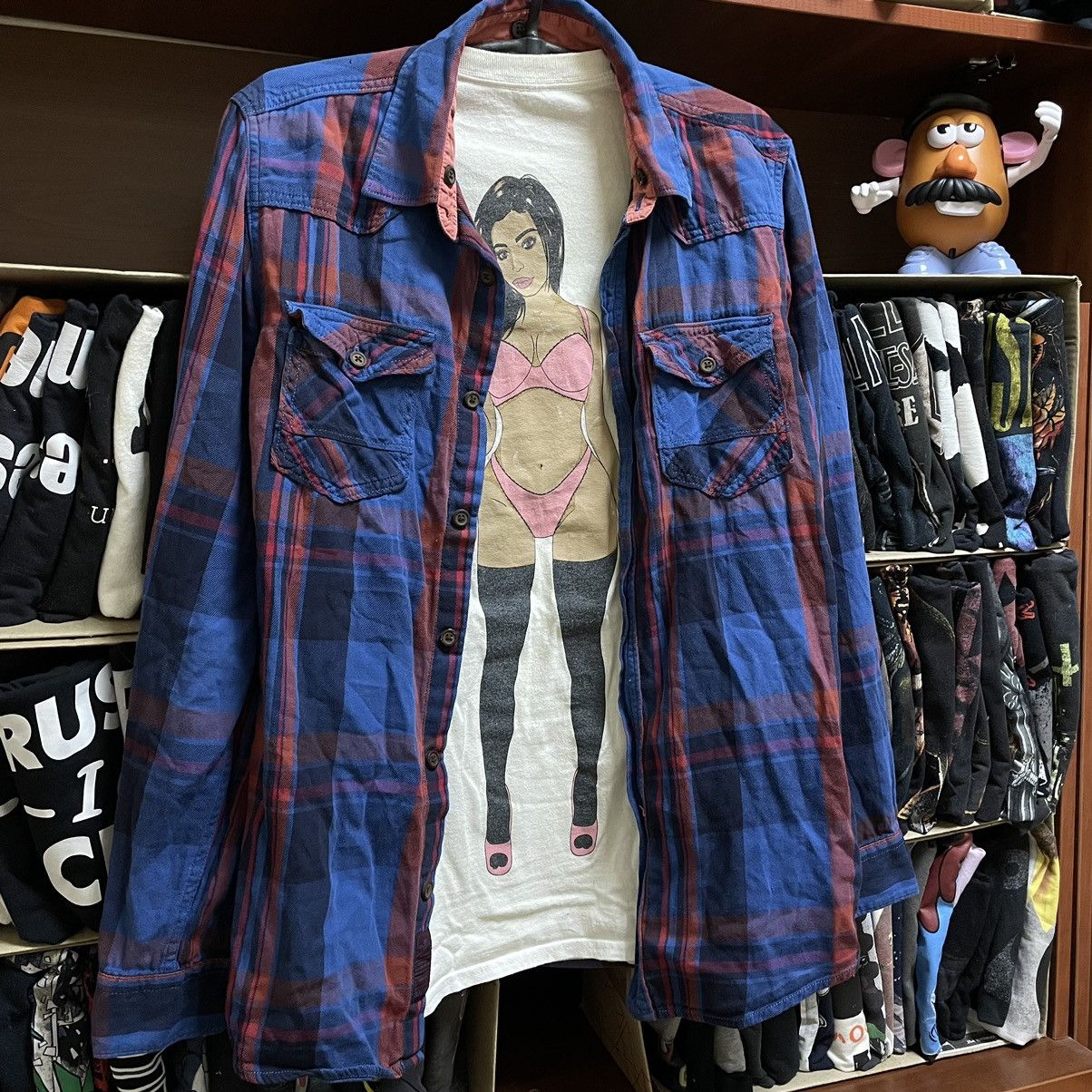 Vintage Vintage 90s Plaid Chore Shirt Grunge Streetwear Cropped S Size US S / EU 44-46 / 1 - 1 Thumbnail