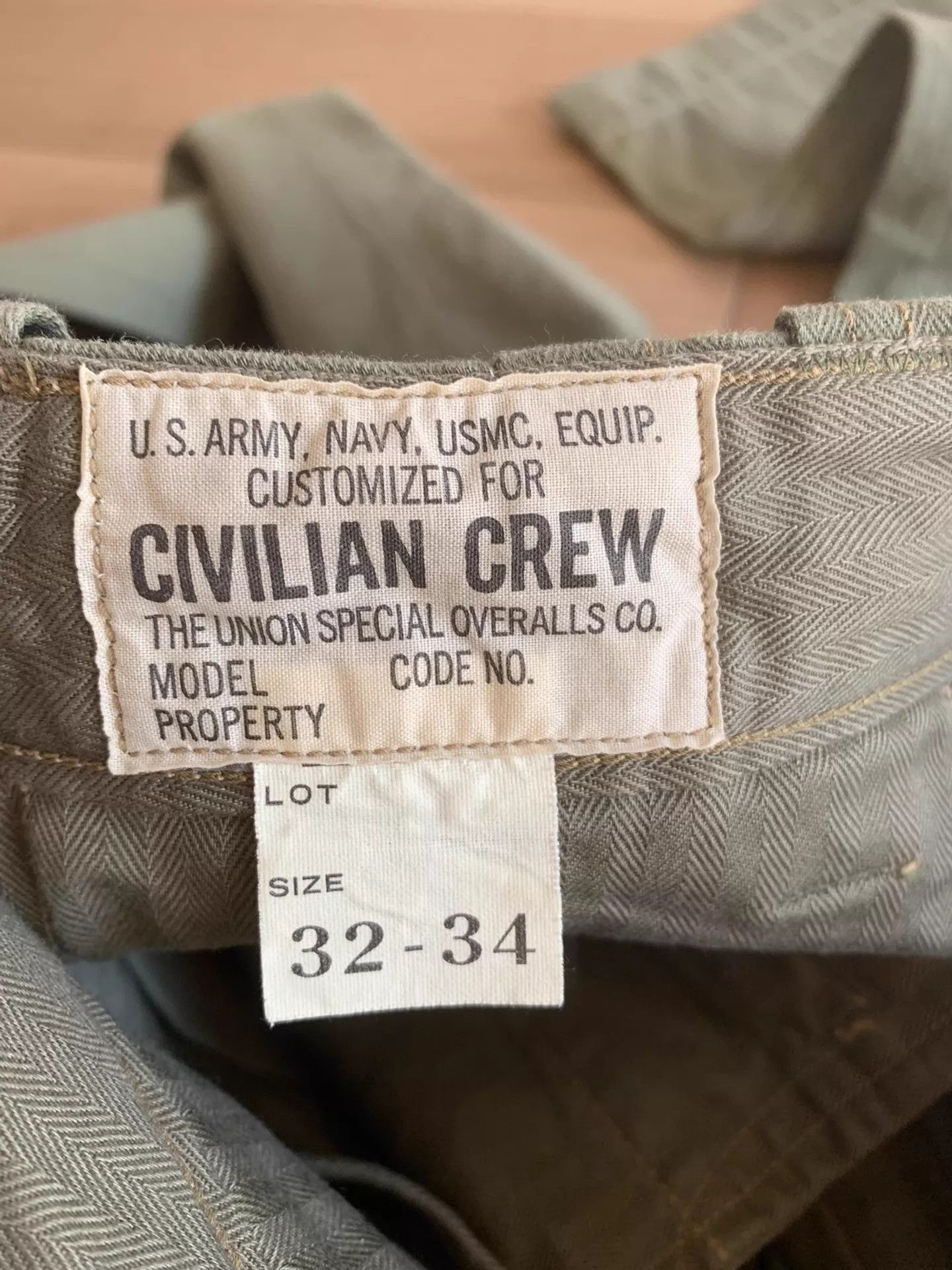 Freewheelers FREEWHEELERS Herringbone Heavyweight Mil Pants 32 99N Size US 32 / EU 48 - 4 Thumbnail