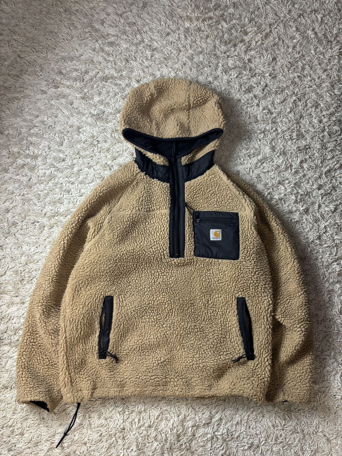 Carhartt × Vintage Vintage Streetwear Sherpa Carhartt Boxi Logo Size US M / EU 48-50 / 2 - 1 Thumbnail