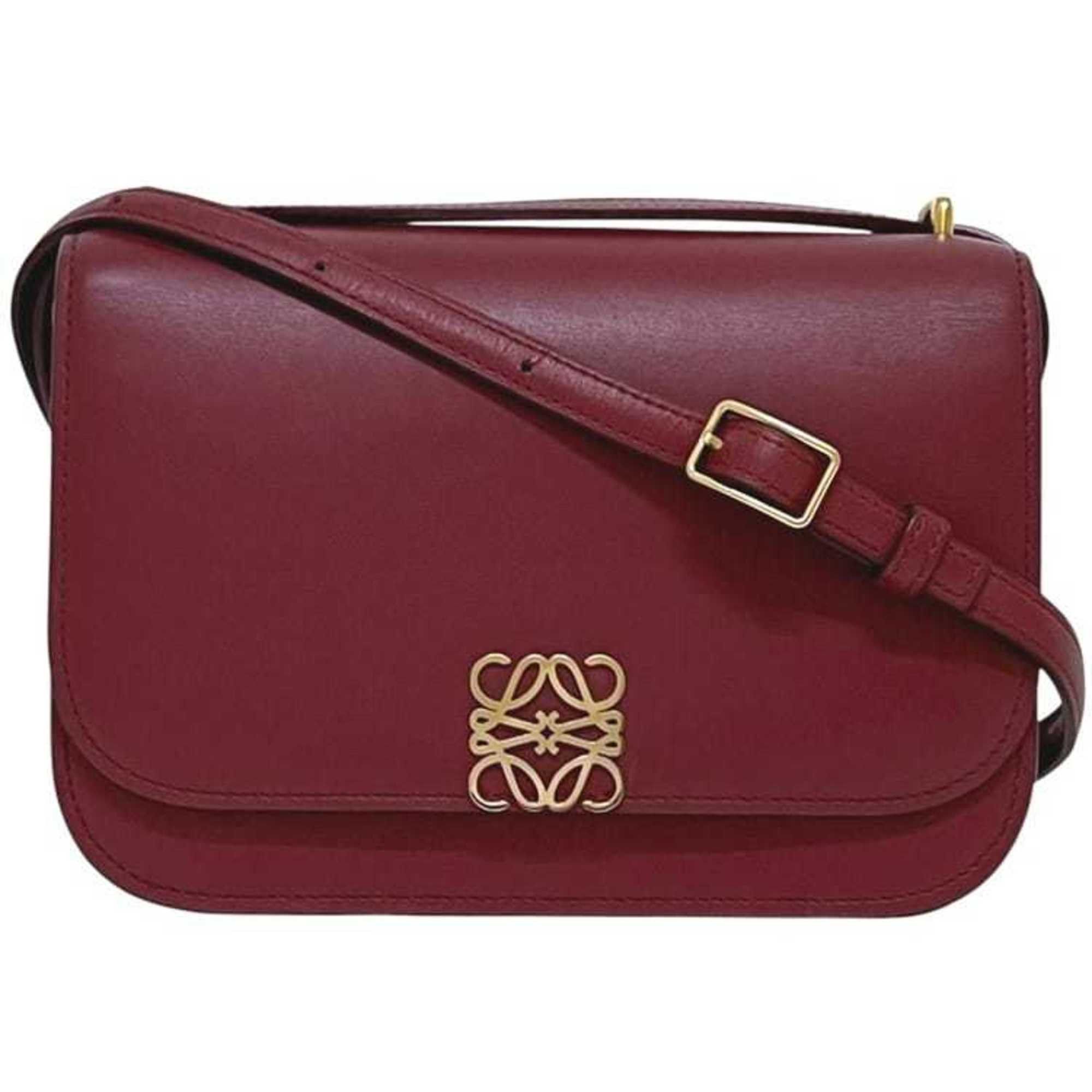 Loewe Loewe Goya Small Shoulder Bag, f-25194, Red, Anagram, A896N09X01, Leather, 262120, LOEWE, Flap, Crossbody, Women's Size ONE SIZE - 1 Thumbnail