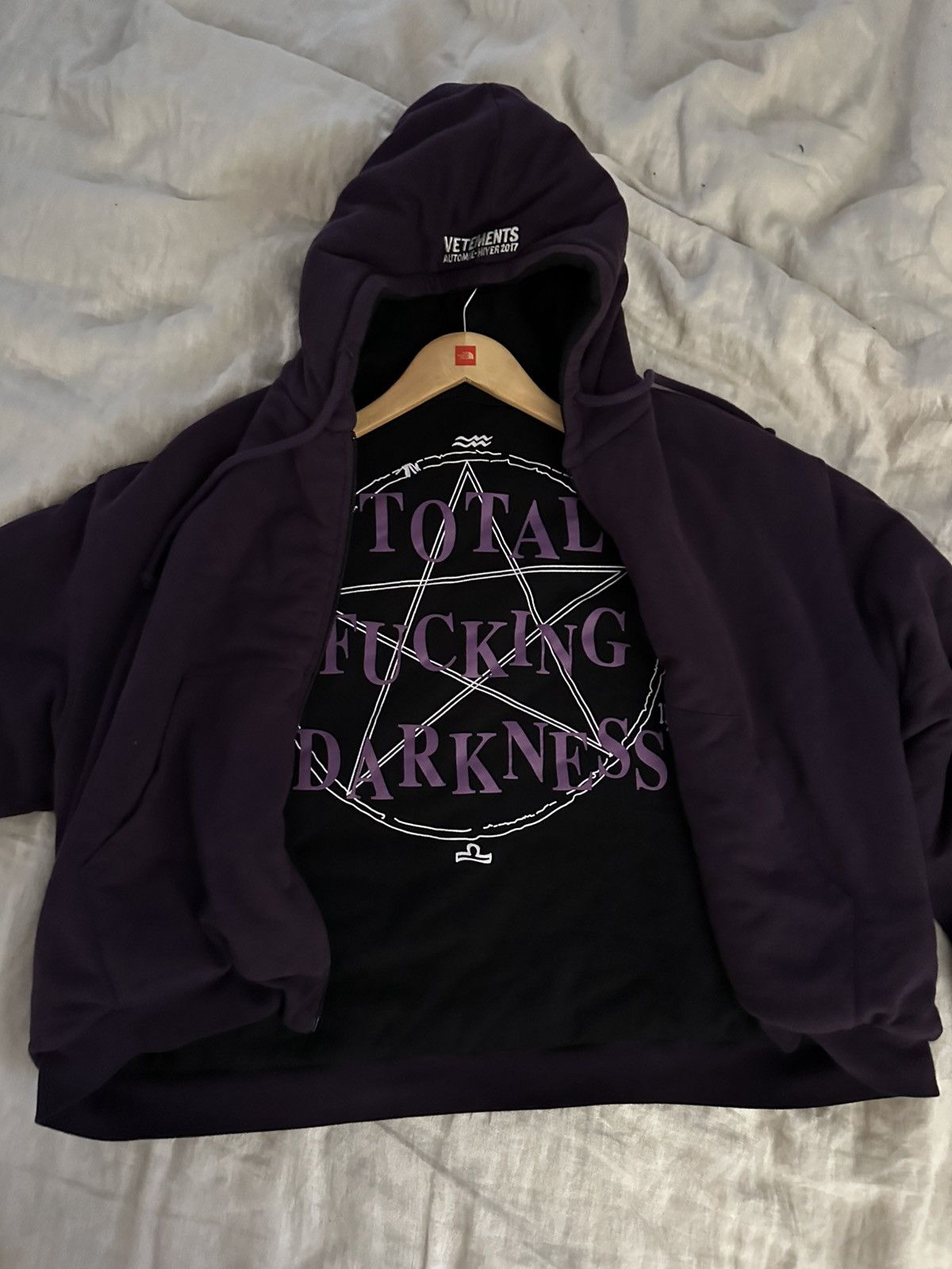 Vetements Vetements total fucking darkness tfd reversible hoodie Size US XS / EU 42 / 0 - 9 Thumbnail