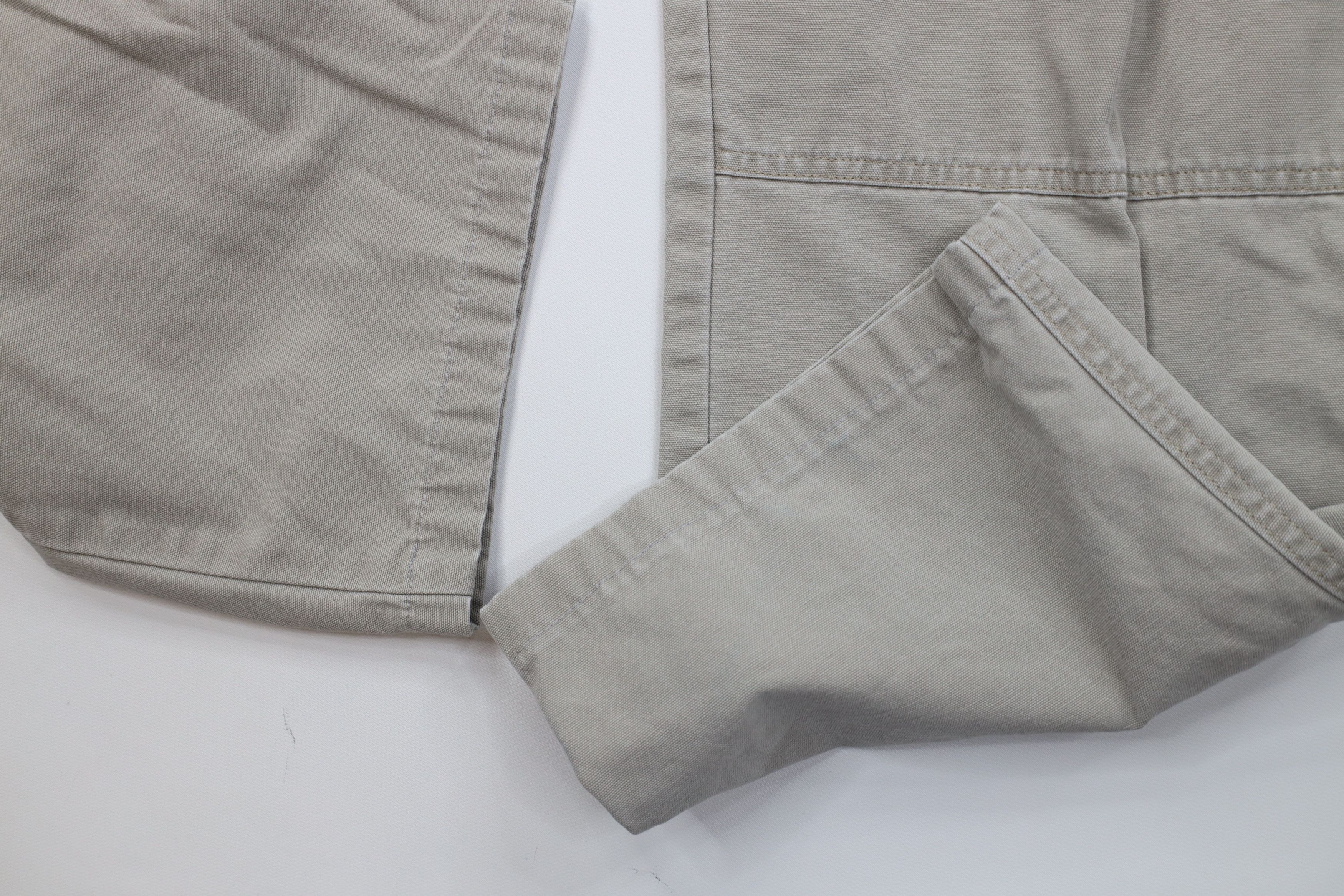 Cabelas Vintage 90s Cabelas Double Knee Wide Leg Cargo Pants Canvas Size US 33 - 6 Thumbnail