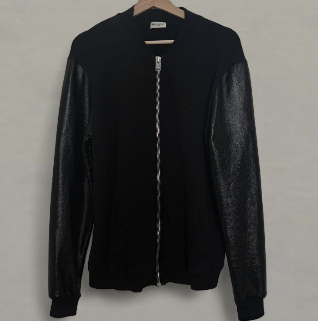 Saint Laurent Paris Saint Laurent Hybrid Leather Sleeve Jacket Hedi SS14 Size US M / EU 48-50 / 2 - 1 Thumbnail