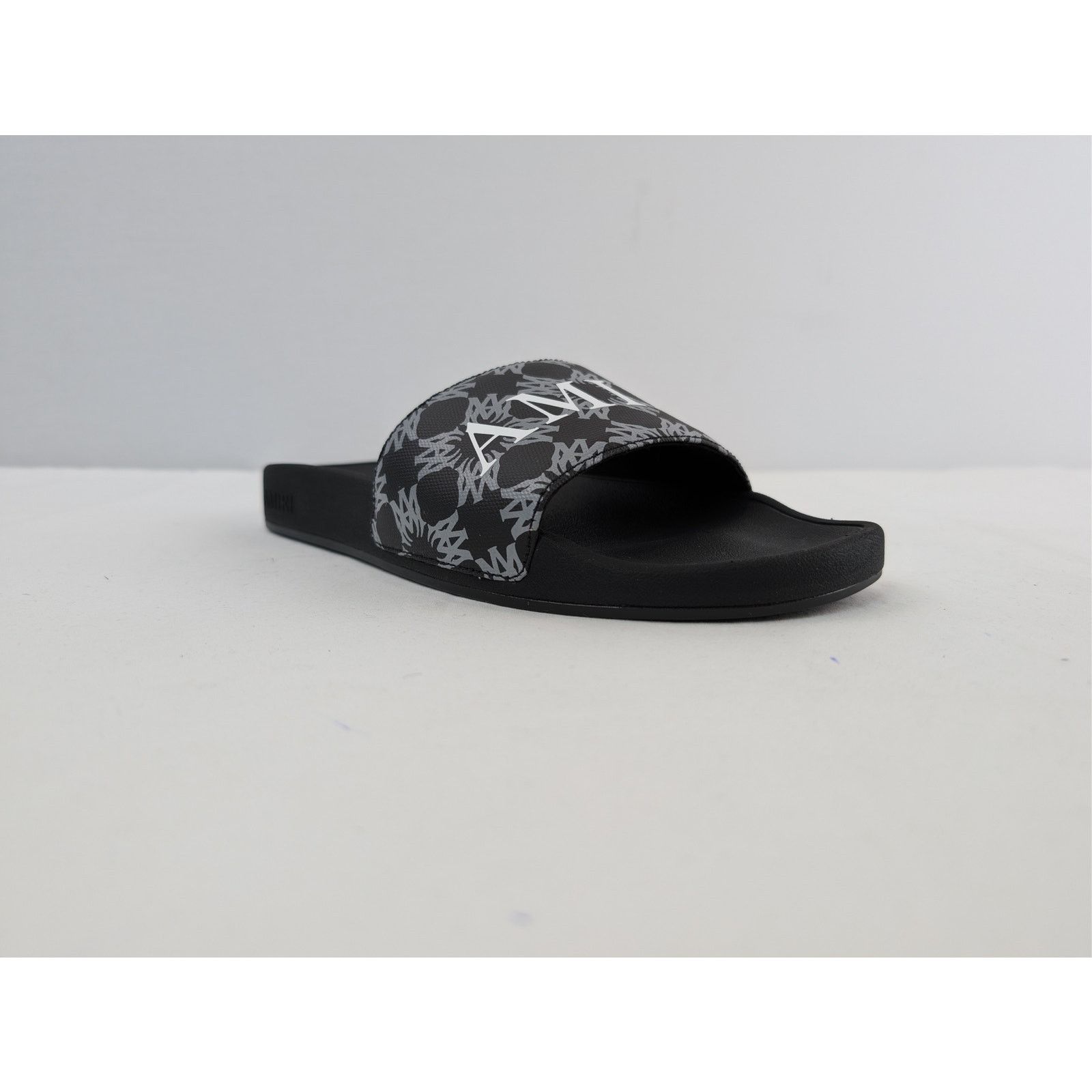 Amiri o1rshd1 MA Quad Canvas Pool Slide Sandals in Black Size US 12 / EU 45 - 2 Thumbnail