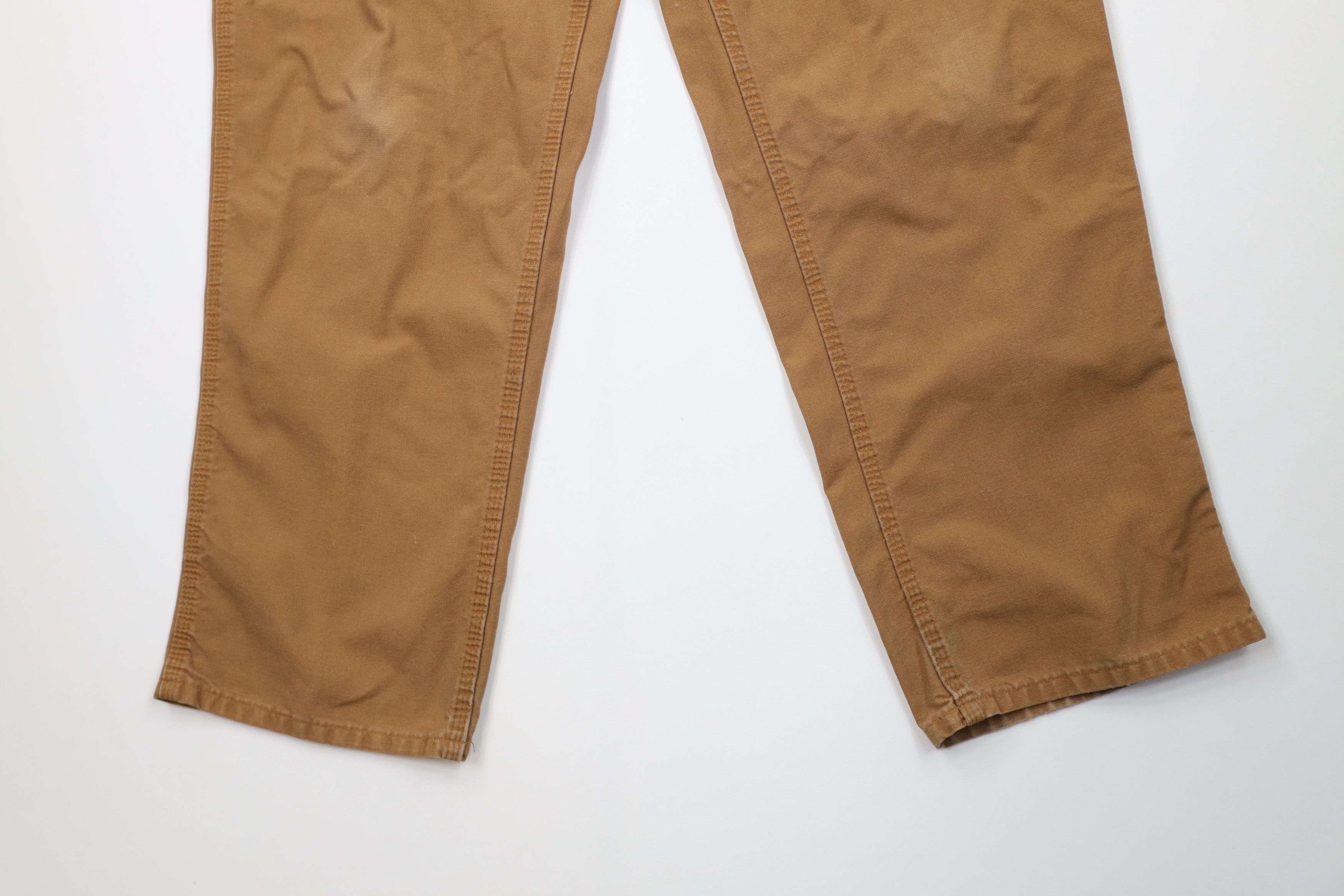 Carhartt Vintage Carhartt Canvas Wide Leg Dungaree Pants Duck Brown Size US 40 / EU 56 - 4 Thumbnail