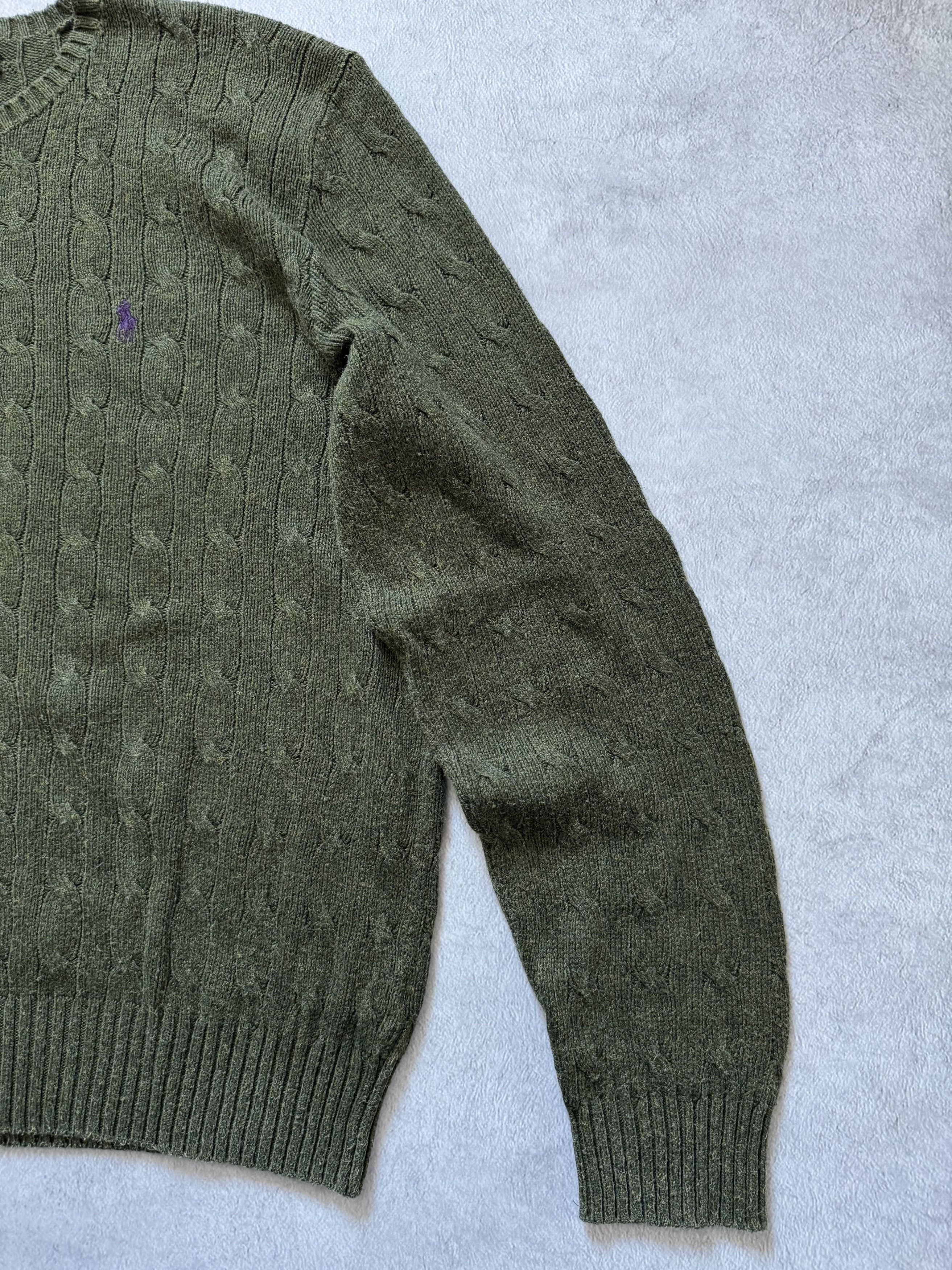 Polo Ralph Lauren Vintage Polo Ralph Lauren Tussah Silk Cable Knit Sweater Size US L / EU 52-54 / 3 - 7 Thumbnail