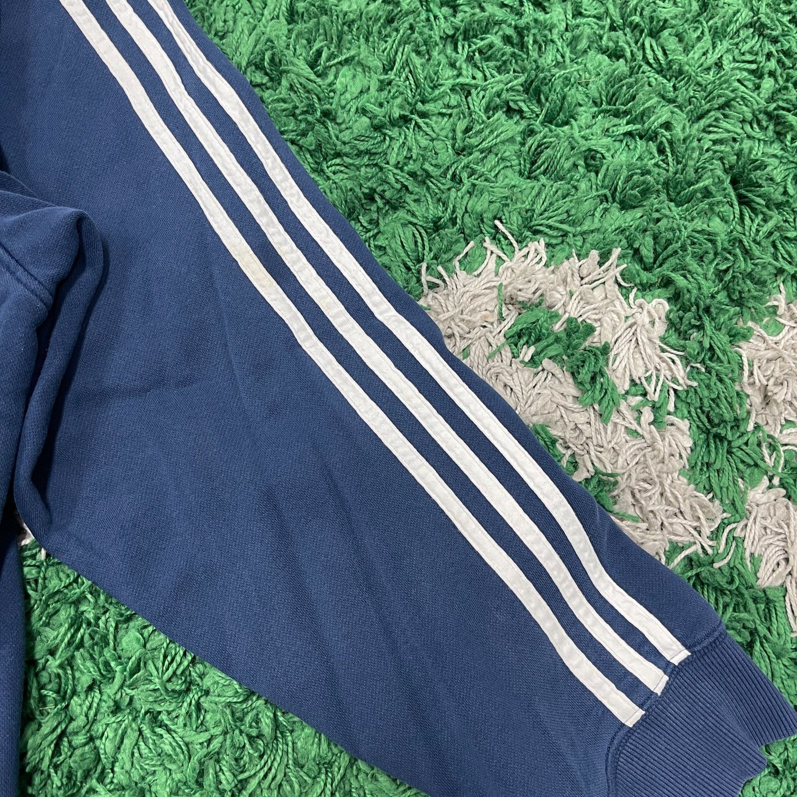 Adidas Adidas 1/4 Zip Pullover Sweater Navy Blue Size XL B12 Size US XL / EU 56 / 4 - 5 Thumbnail