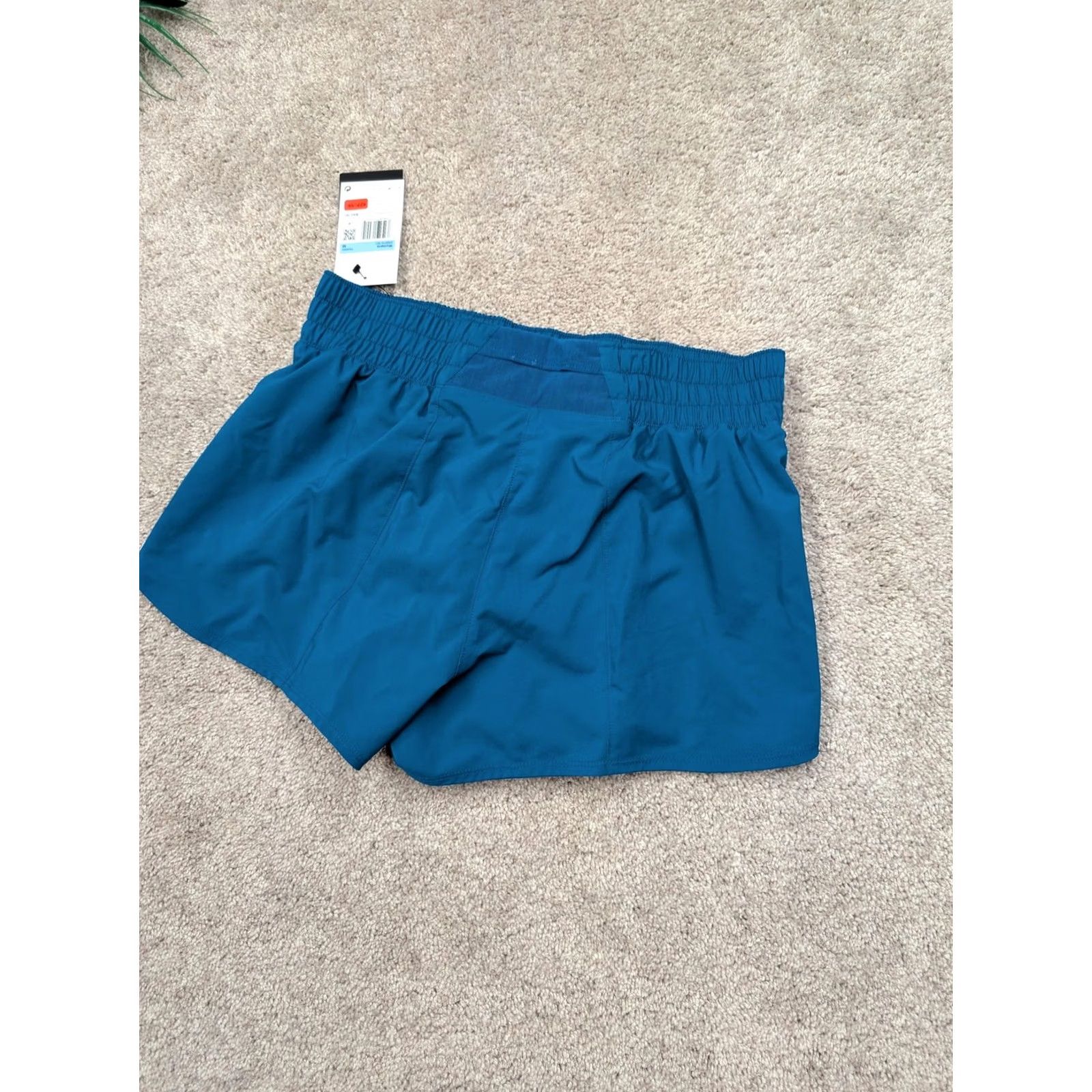 Nike Nike Dri-FIT Shorts Womens Medium Blue Running Training Lined Elastic Waist Size 32" / US 10 / IT 46 - 6 Thumbnail