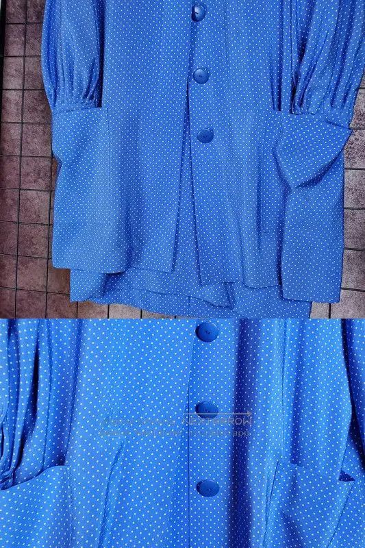 Dior Dior Blue Polka Dot Midi Dress . Size M / US 6-8 / IT 42-44 - 5 Thumbnail