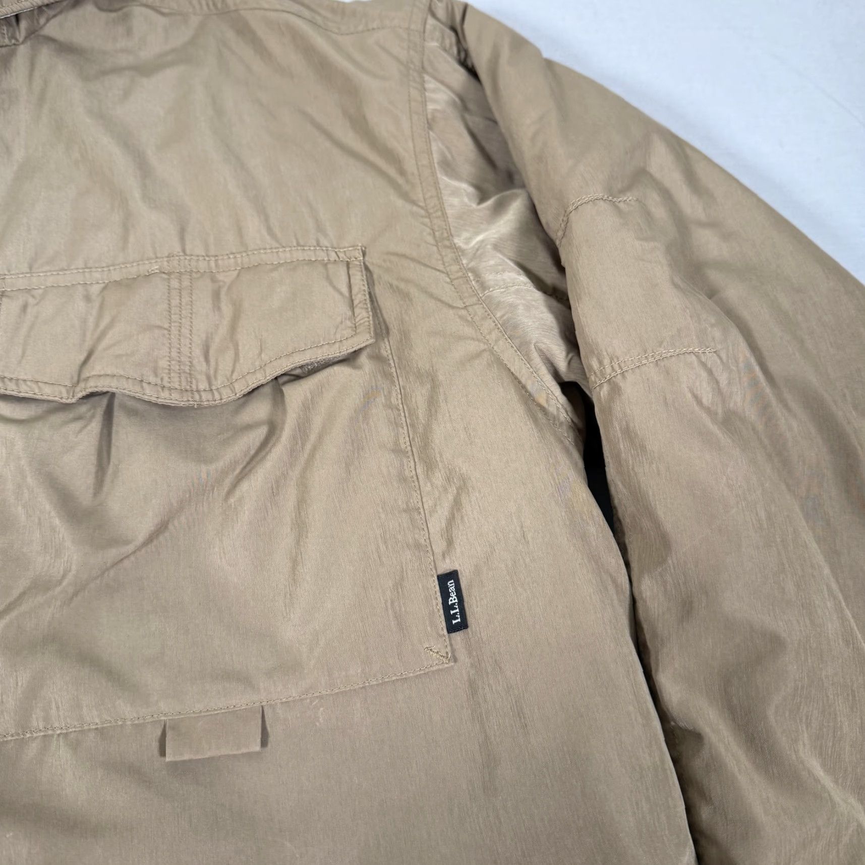 Vintage VINTAGE LL Bean Jacket Mens Large Brown Chore Barn Coat Parka Primaloft Zip Up Outdoor Size US L / EU 52-54 / 3 - 3 Thumbnail