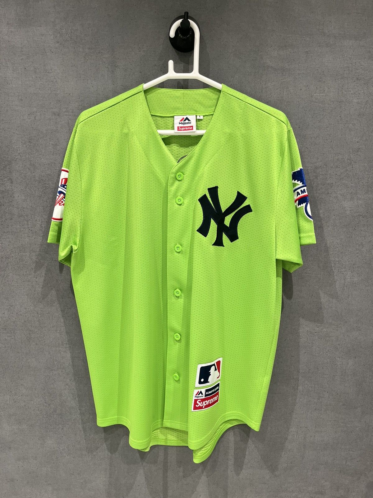 Supreme x Yankees Lime Jersey