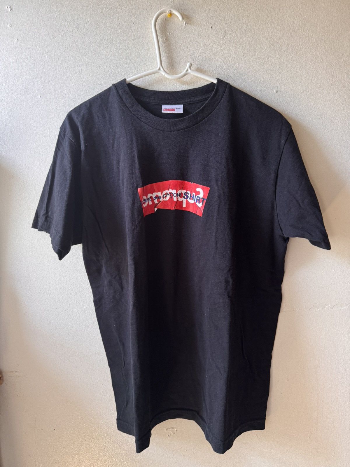 Comme des Garcons × Supreme Supreme cdg split box logo tee black