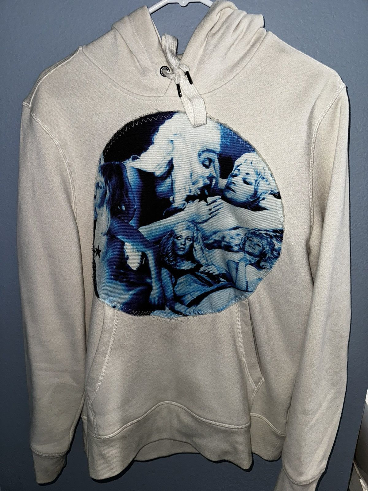 image of Porn Star Hoodie in Cream, Men's (Size Small)