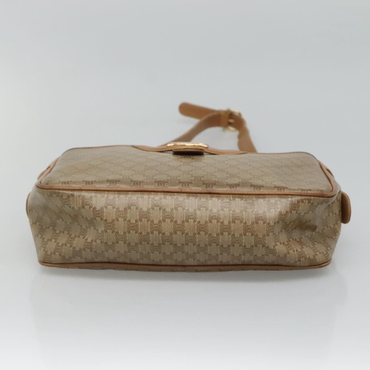 Celine CELINE Macadam Canvas Shoulder Bag Pvc Beige Gold Size ONE SIZE - 9 Thumbnail