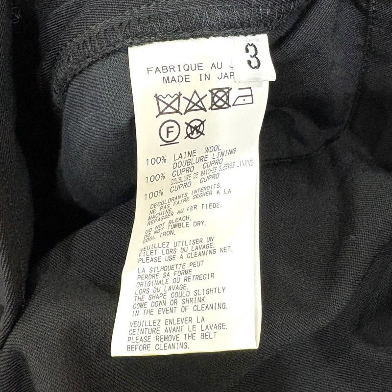 Yves Saint Laurent REGULATION Yohji Yamamoto wool gabber hooded coat Size US L / EU 52-54 / 3 - 9 Thumbnail