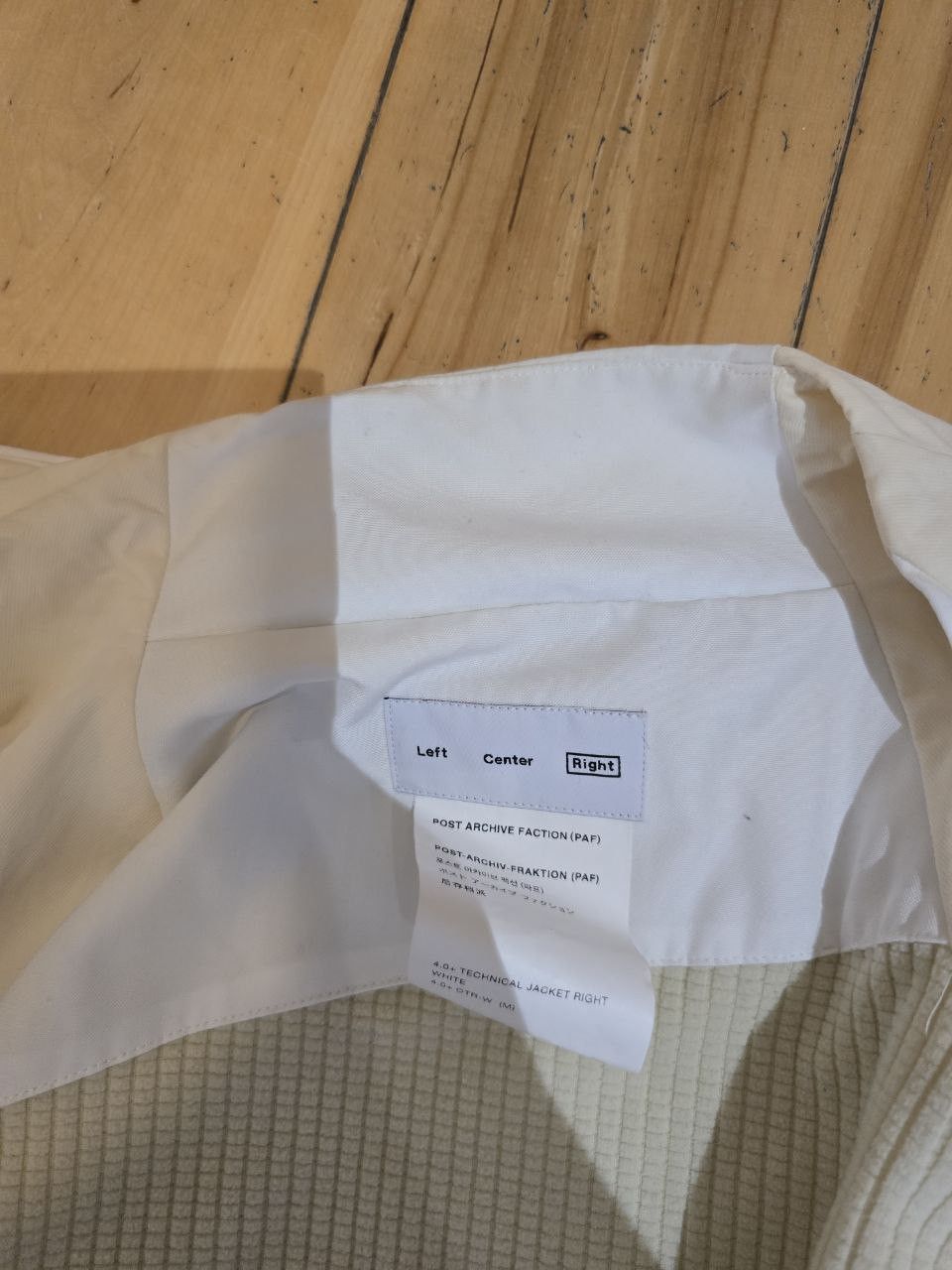 POST ARCHIVE FACTION (PAF) 4.0+ Technical Jacket Right in White Size US M / EU 48-50 / 2 - 7 Thumbnail