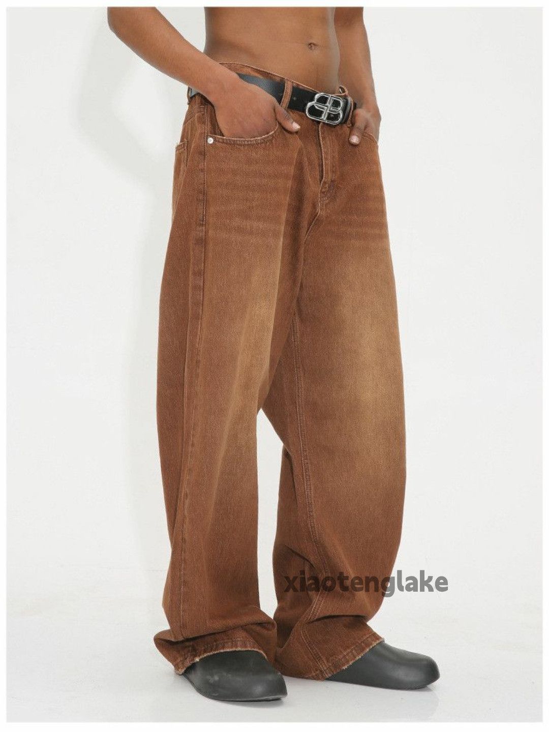 Jean washed faded cleanfit yuppie loose baggy jeans Size US 33 - 4 Thumbnail