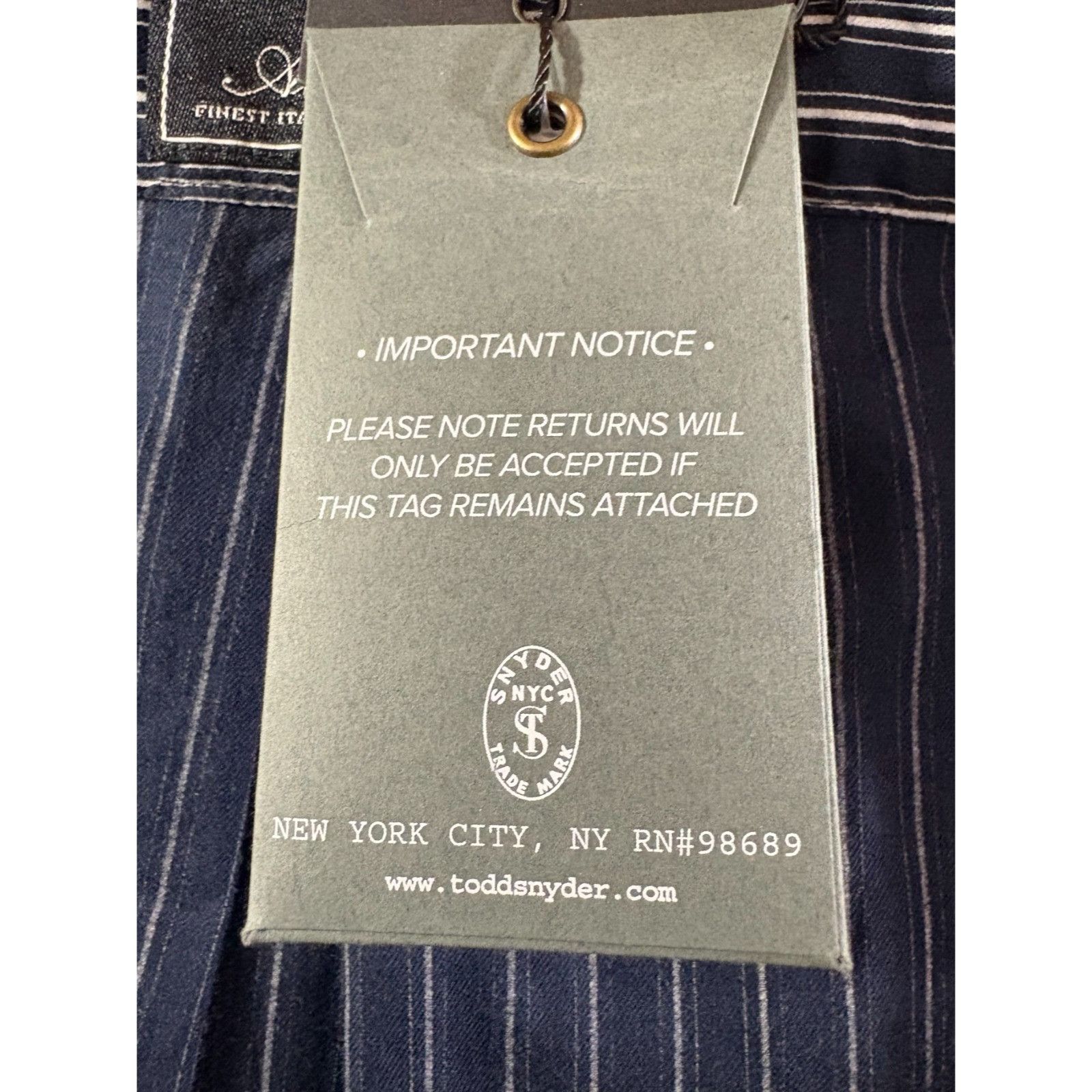 Todd Snyder TODD SNYDER X ALBINI Finest Italian Fabric striped Shirt siz Size US M / EU 48-50 / 2 - 6 Thumbnail