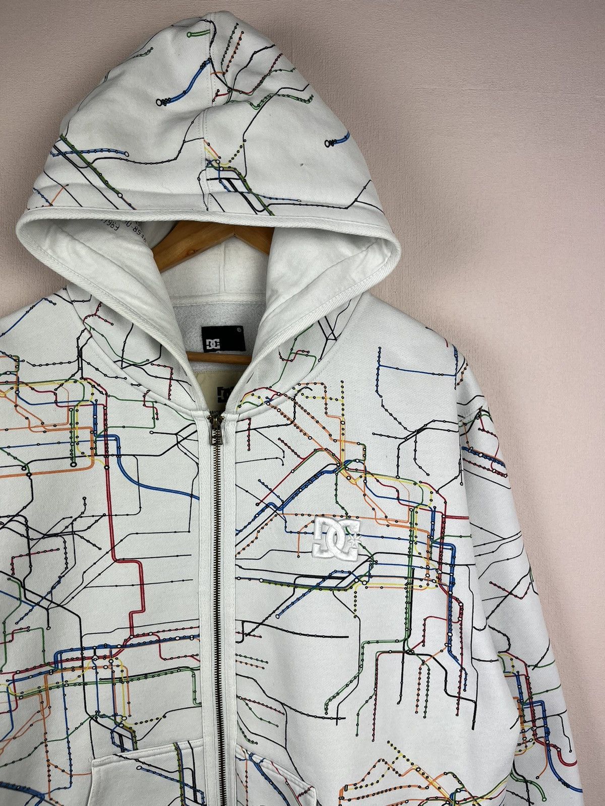 DC DC Shoes Spec Op Subway Map All Over Print Full Zip Hoodie Size US XXL / EU 58 / 5 - 3 Thumbnail