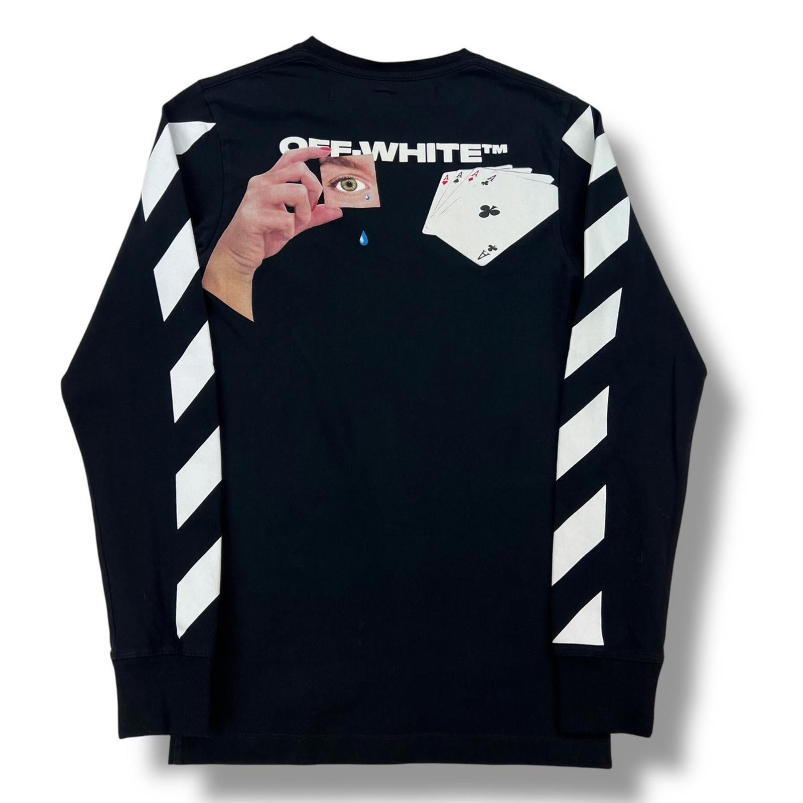 Off-White Off-White Hand Card Black Long Sleeve T Shirt Size US XS / EU 42 / 0 - 2 Thumbnail
