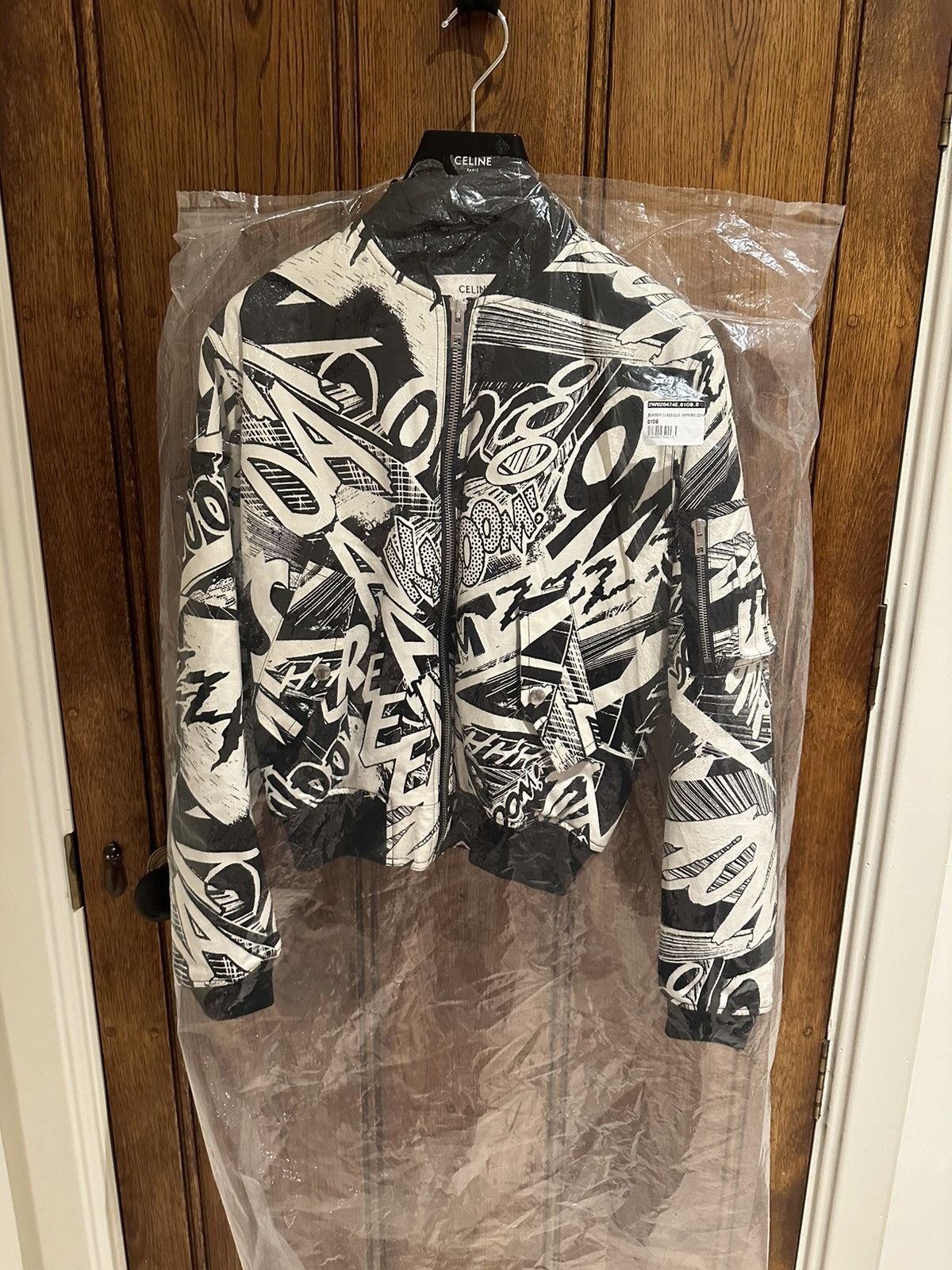 Celine SS19 Celine $3450 Marclay bomber jacket Hedi Slimane black S Size US S / EU 44-46 / 1 - 9 Thumbnail