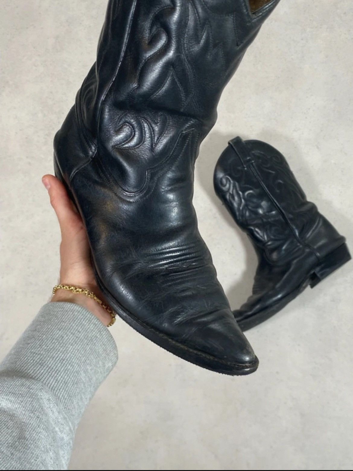 Other Black Santiags Size US 8.5 / EU 41-42 - 6 Thumbnail