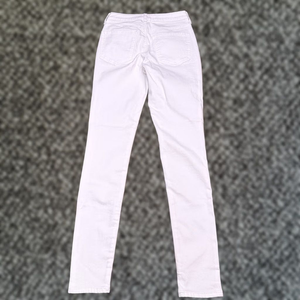 Vintage SO Ultimate Jegging Womens 1 White High Rise Jeans Slim 5-Pocket Denim Cotton Blend Zip Inseam 29" Size 25" / US 0 / IT 36 - 1 Thumbnail