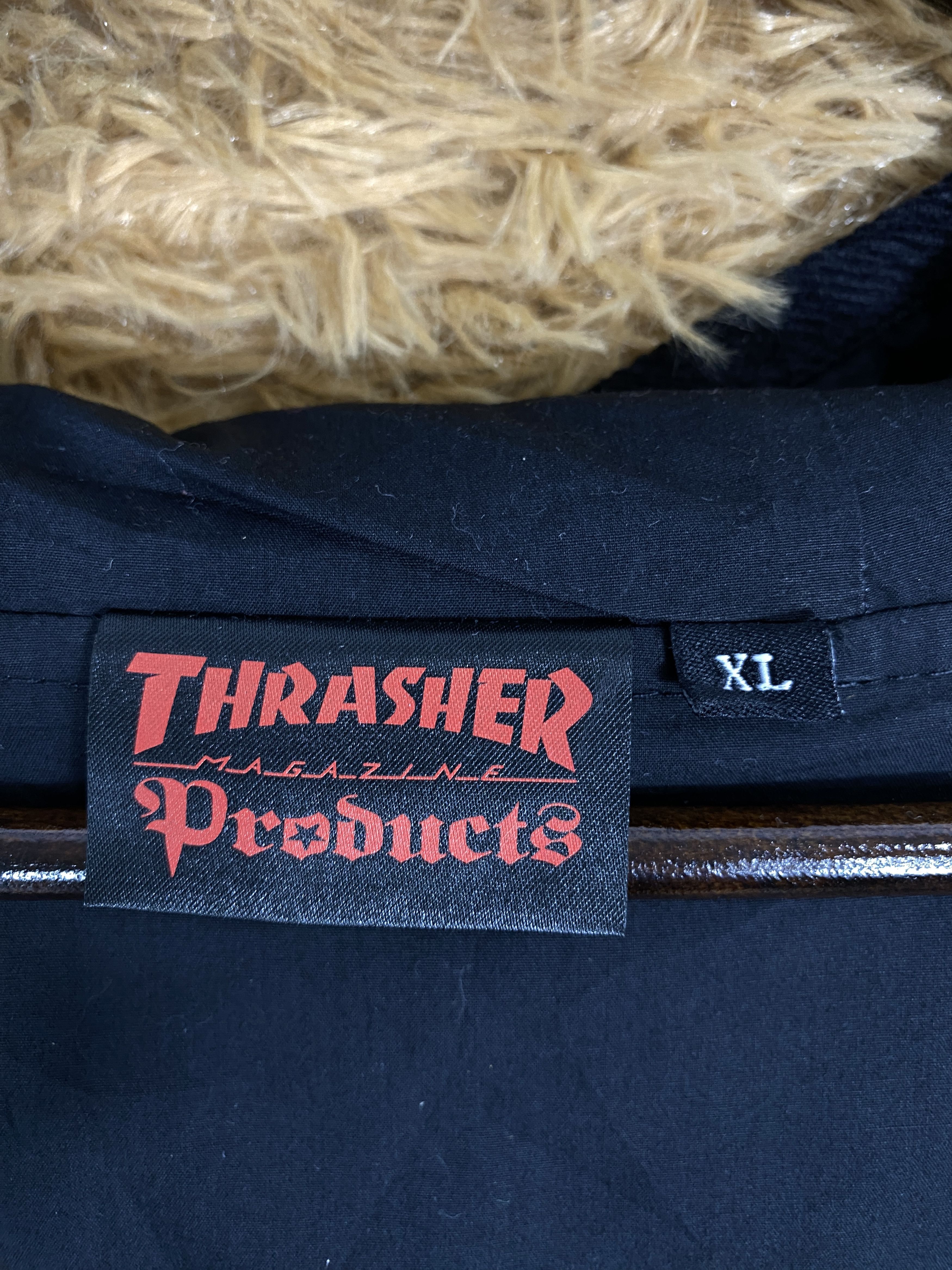 Thrasher × Vintage Vintage Thrasher Products Hoodie Flannel Jacket Size M / US 6-8 / IT 42-44 - 11 Thumbnail