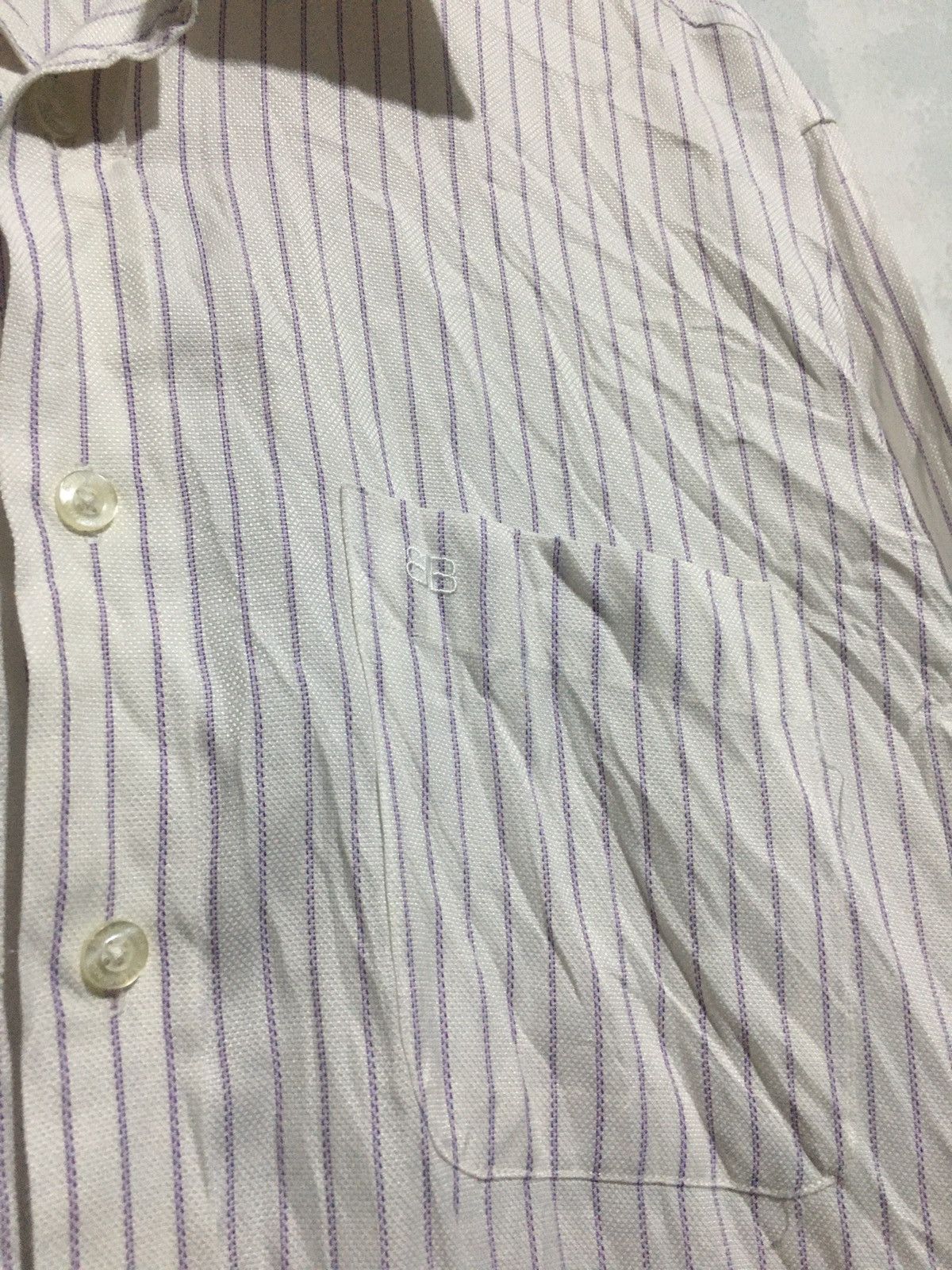 Balenciaga BALENCIAGA STRIPED SHIRT BUTTON UPS Size US M / EU 48-50 / 2 - 3 Thumbnail