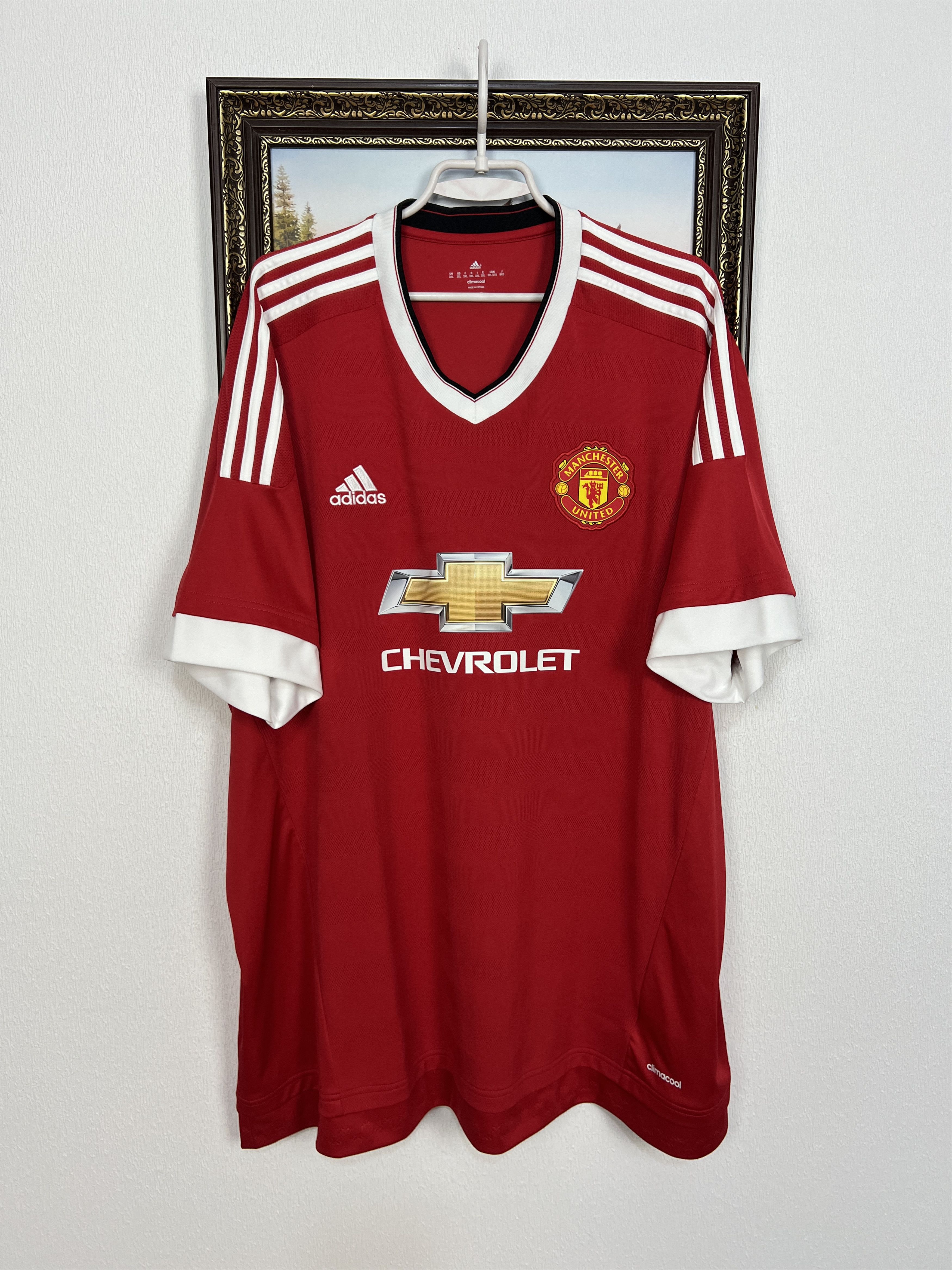 Adidas Manchester United football shirt Soccer Jersey Trikot 3XL Size US XXL / EU 58 / 5 - 1 Thumbnail