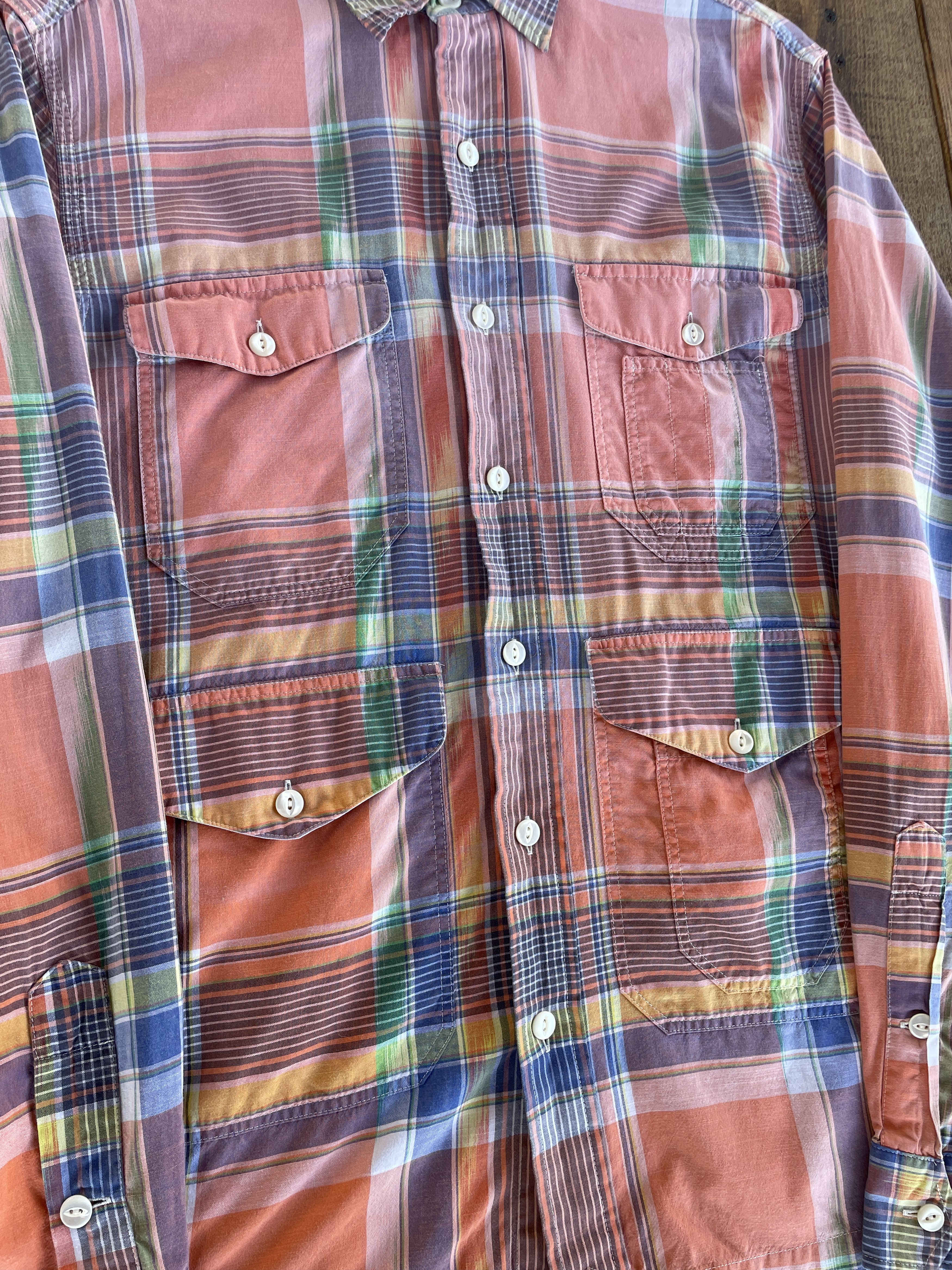 Polo Ralph Lauren Polo Ralph Lauren Plaid 4 Pocket Washed Shirt Size M Size US M / EU 48-50 / 2 - 4 Thumbnail