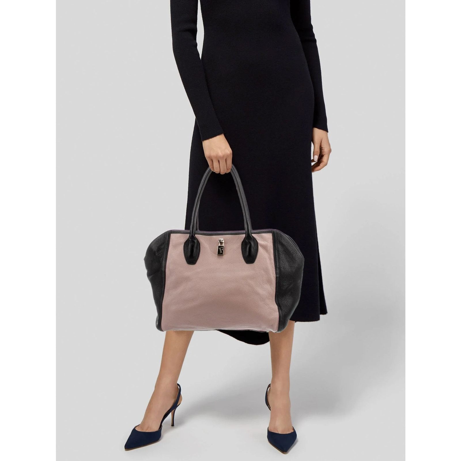 Furla Furla Olympia Two Tone Tote Bag $450 Size ONE SIZE - 1 Thumbnail