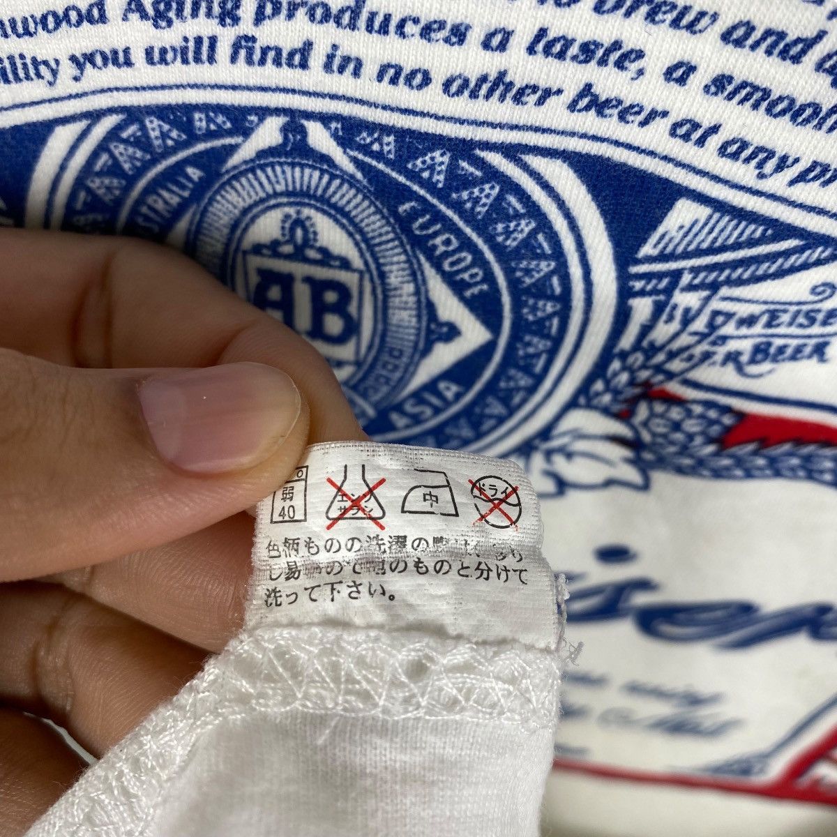 Budweiser Vintage 80's BUDWEISER King Of Beers Distressed Tee Shirt Size US M / EU 48-50 / 2 - 8 Thumbnail