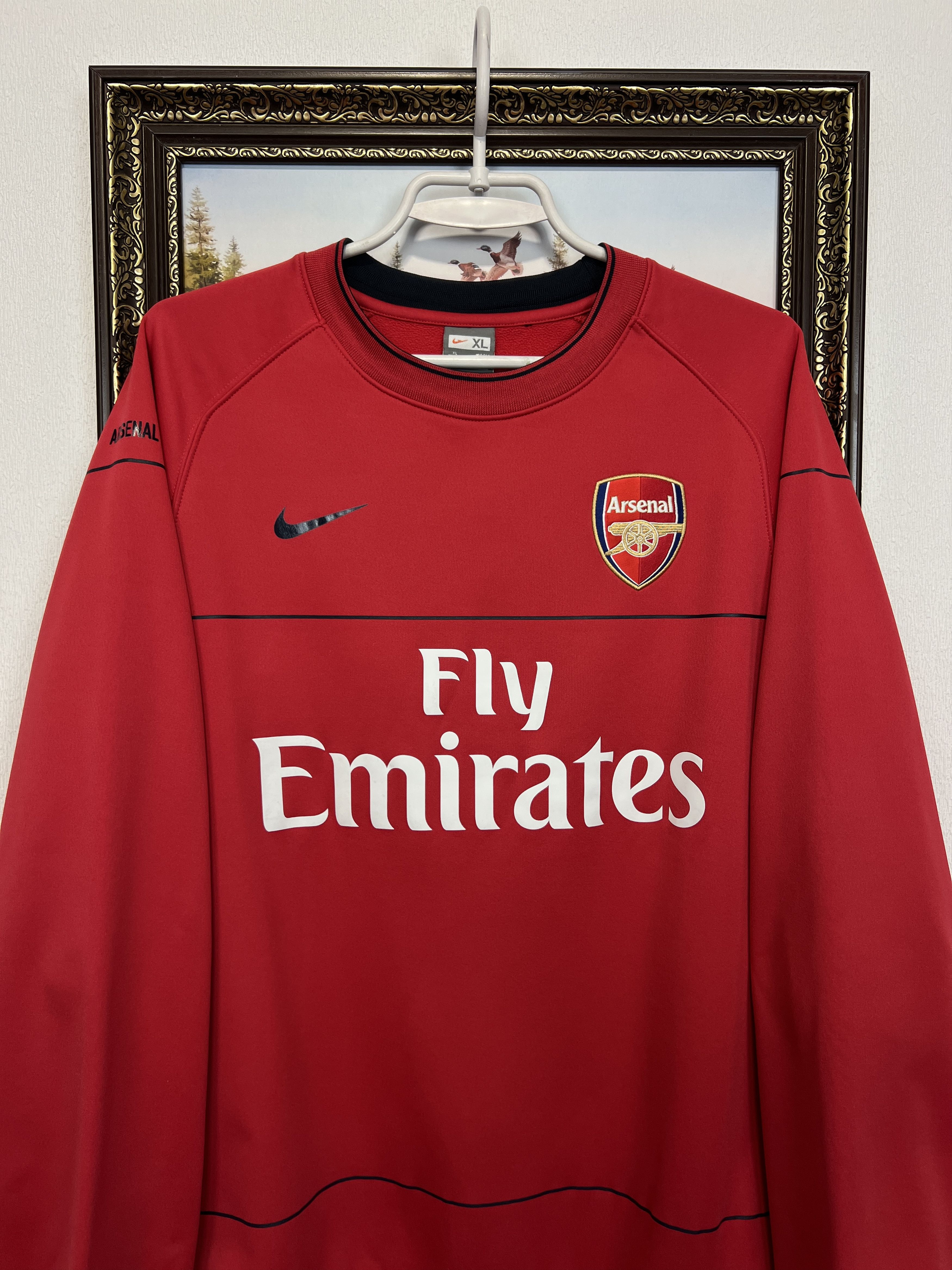Nike Vintage Arsenal Football Sweatshirt Soccer Track Top Gunners Size US XL / EU 56 / 4 - 2 Thumbnail
