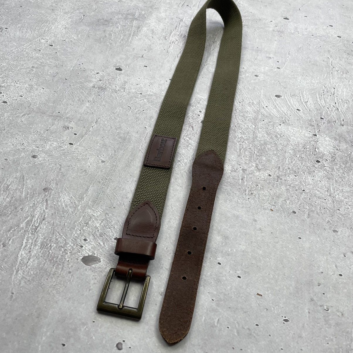 Barbour × Vintage Vintage barbour belt dark olive y2k Size ONE SIZE - 1 Thumbnail