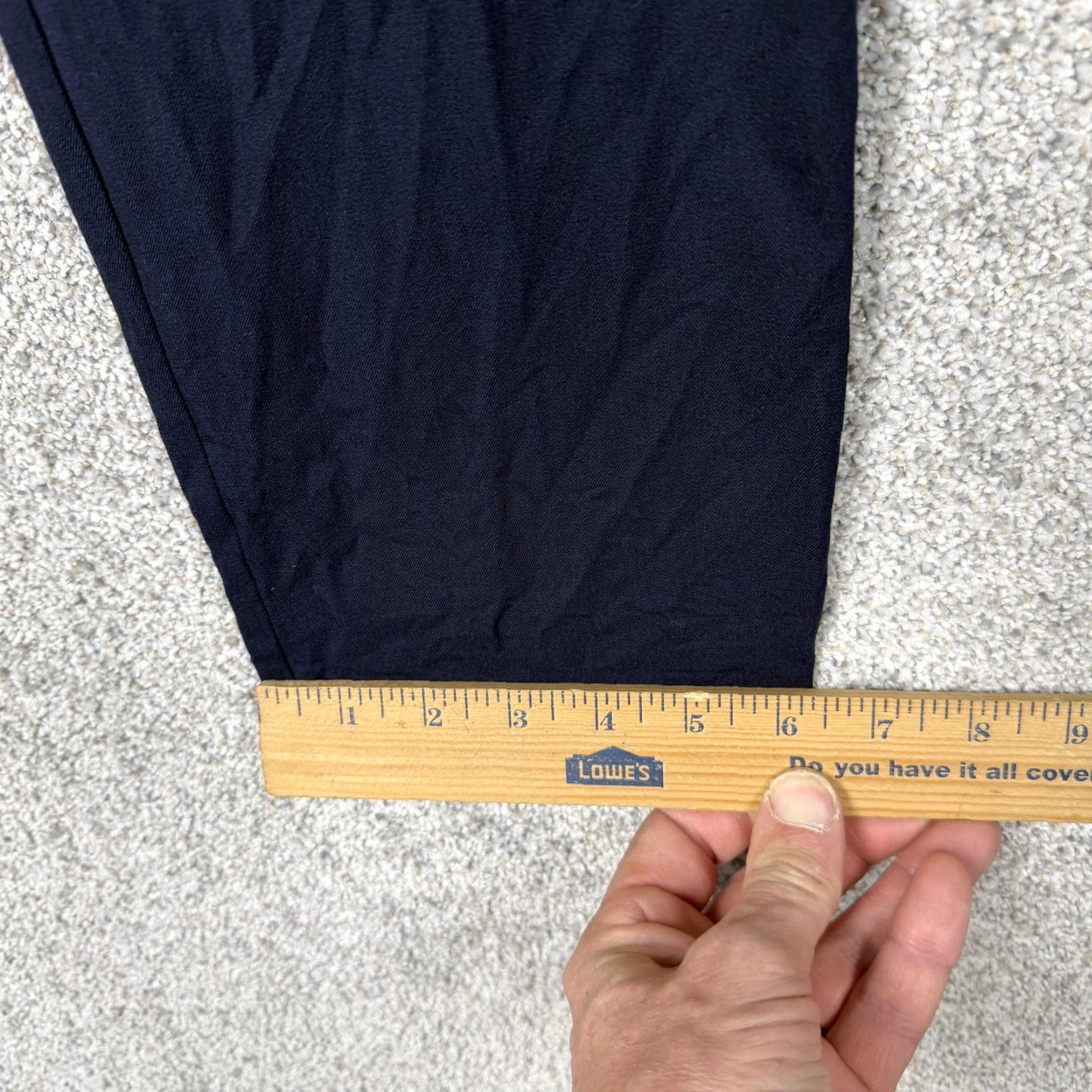Talbots Talbots Chatham Crop Pants 4P Petite Blue Scallop Hem Straight Stretch Preppy Size 27" / US 4 / IT 40 - 3 Thumbnail