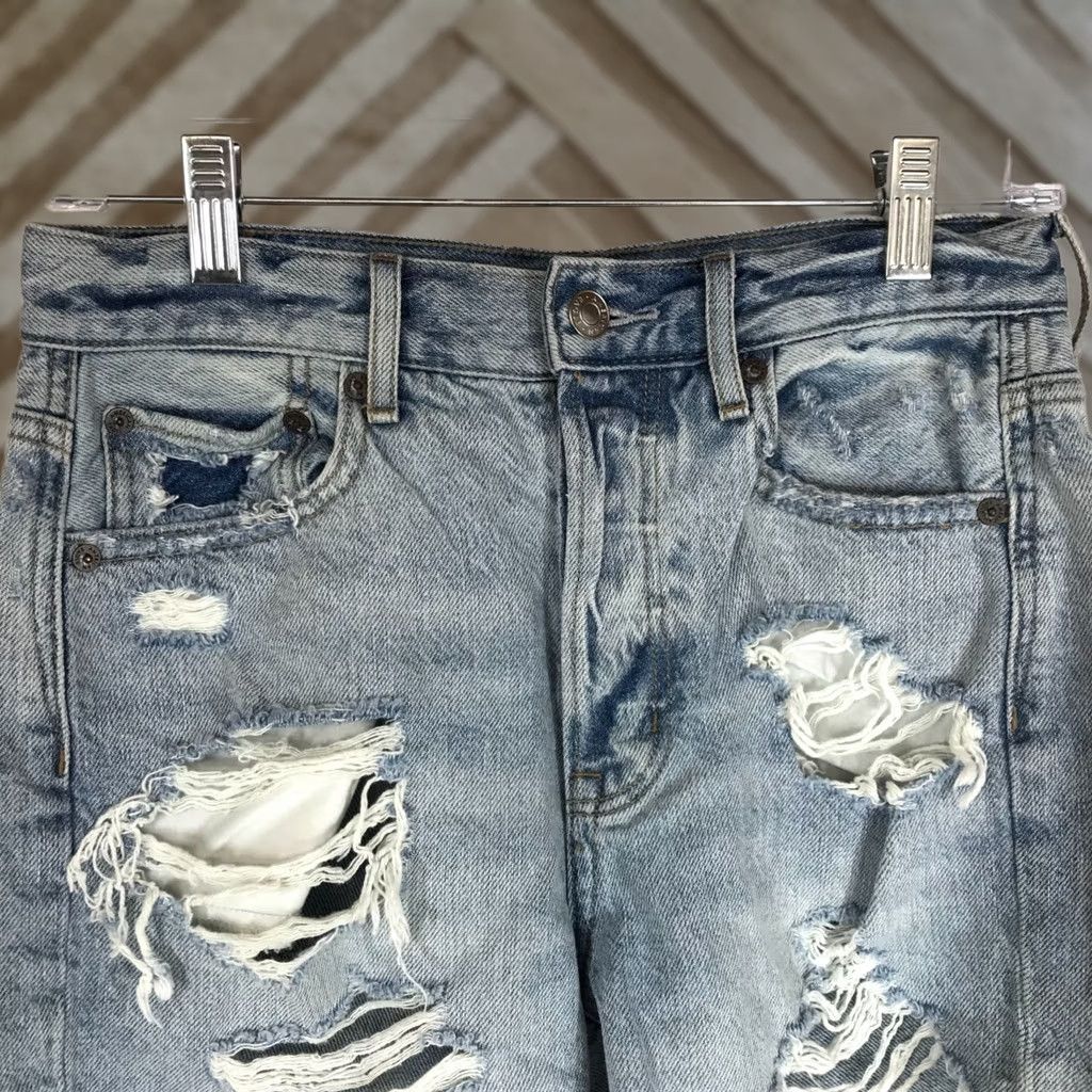 Vintage AMERICAN EAGLE Shorts 90s Boyfriend Blue Womens 0 Size 25" / US 0 / IT 36 - 1 Thumbnail