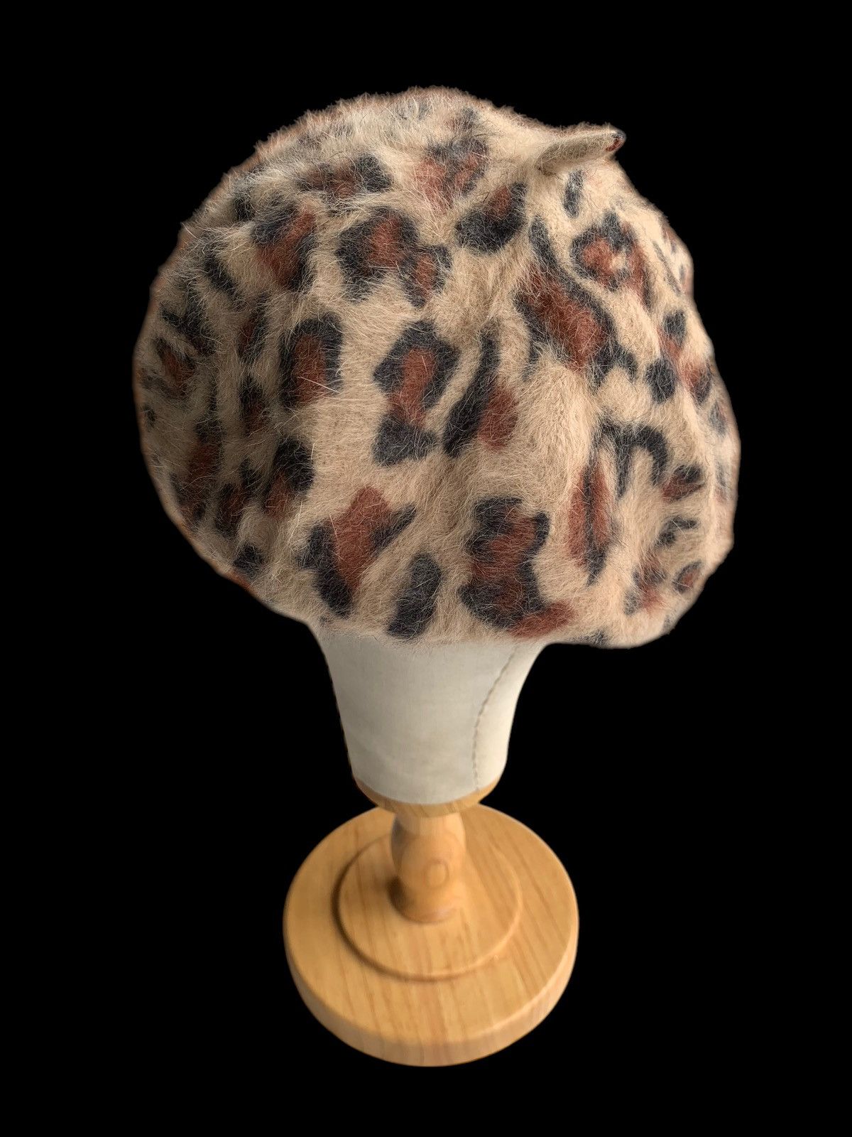 Japanese Brand × Vintage Vintage💥 Leopard Design Japanese Punk style Beret Hats☠️ Size ONE SIZE - 6 Thumbnail