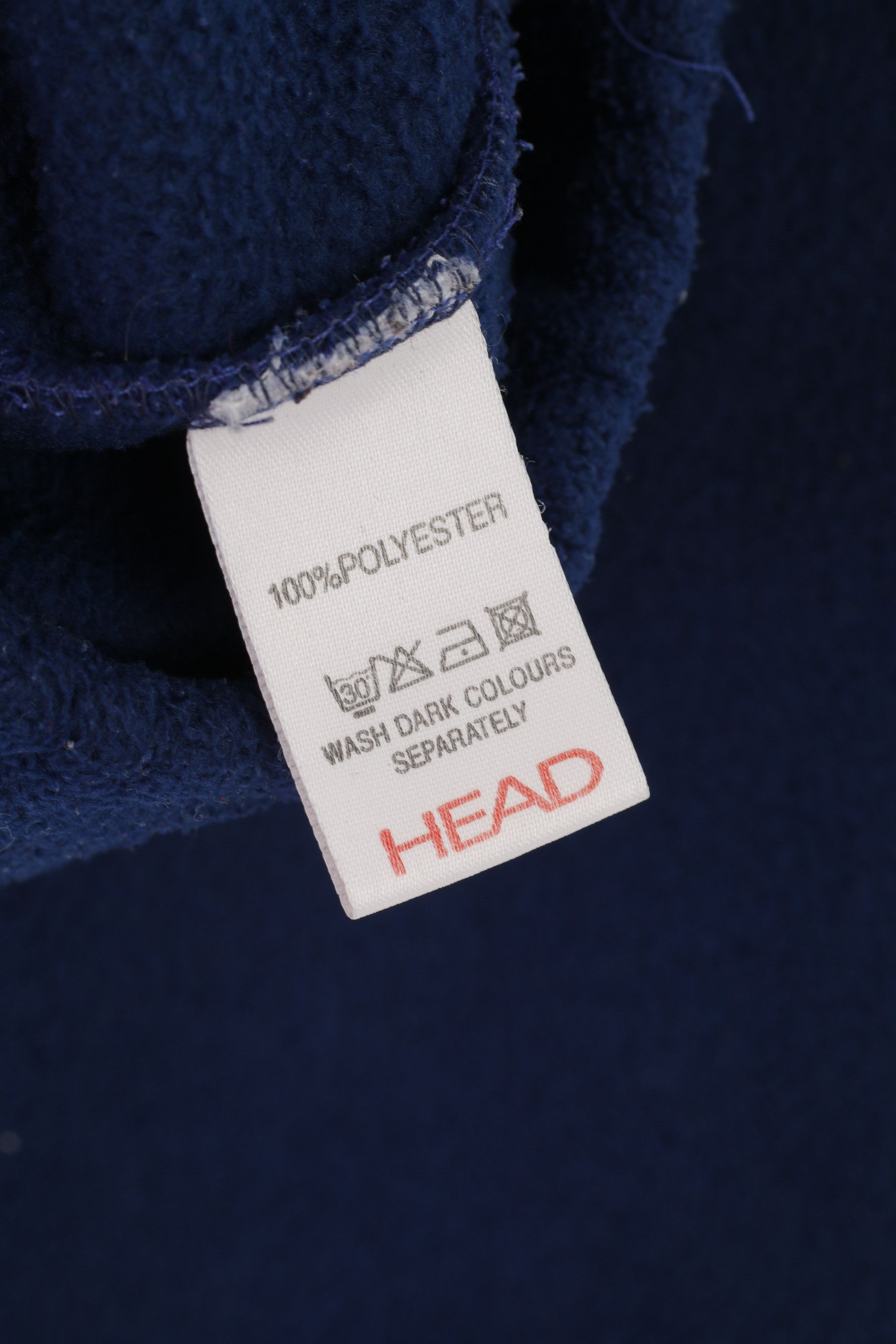 Vintage Head Men S Fleece Zip Neck Navy Vintage 0902 Size US S / EU 44-46 / 1 - 5 Thumbnail