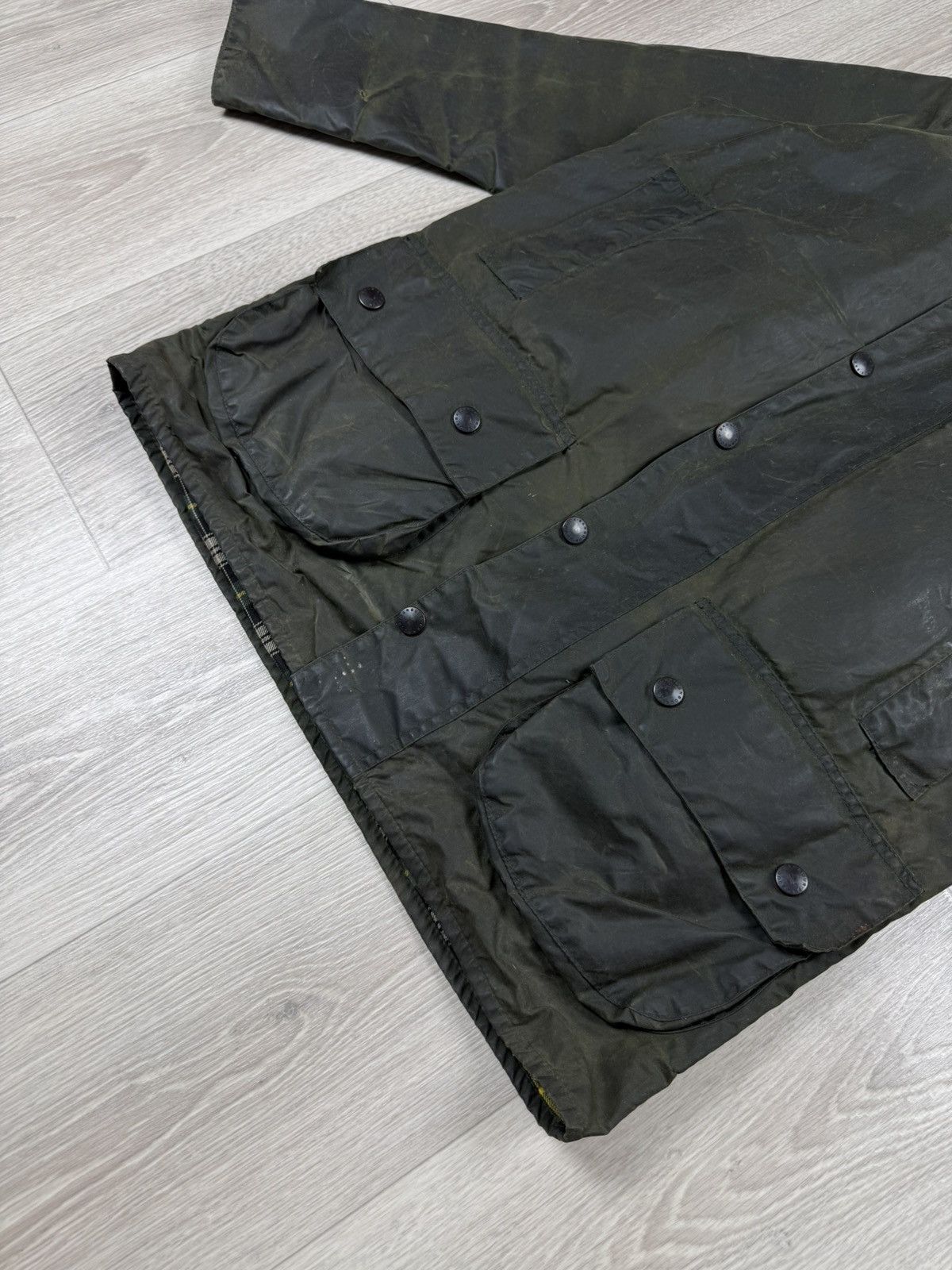 Barbour Vintage Barbour Beaufort A150 Waxed Jacket Corduroy Collar Size US S / EU 44-46 / 1 - 5 Thumbnail